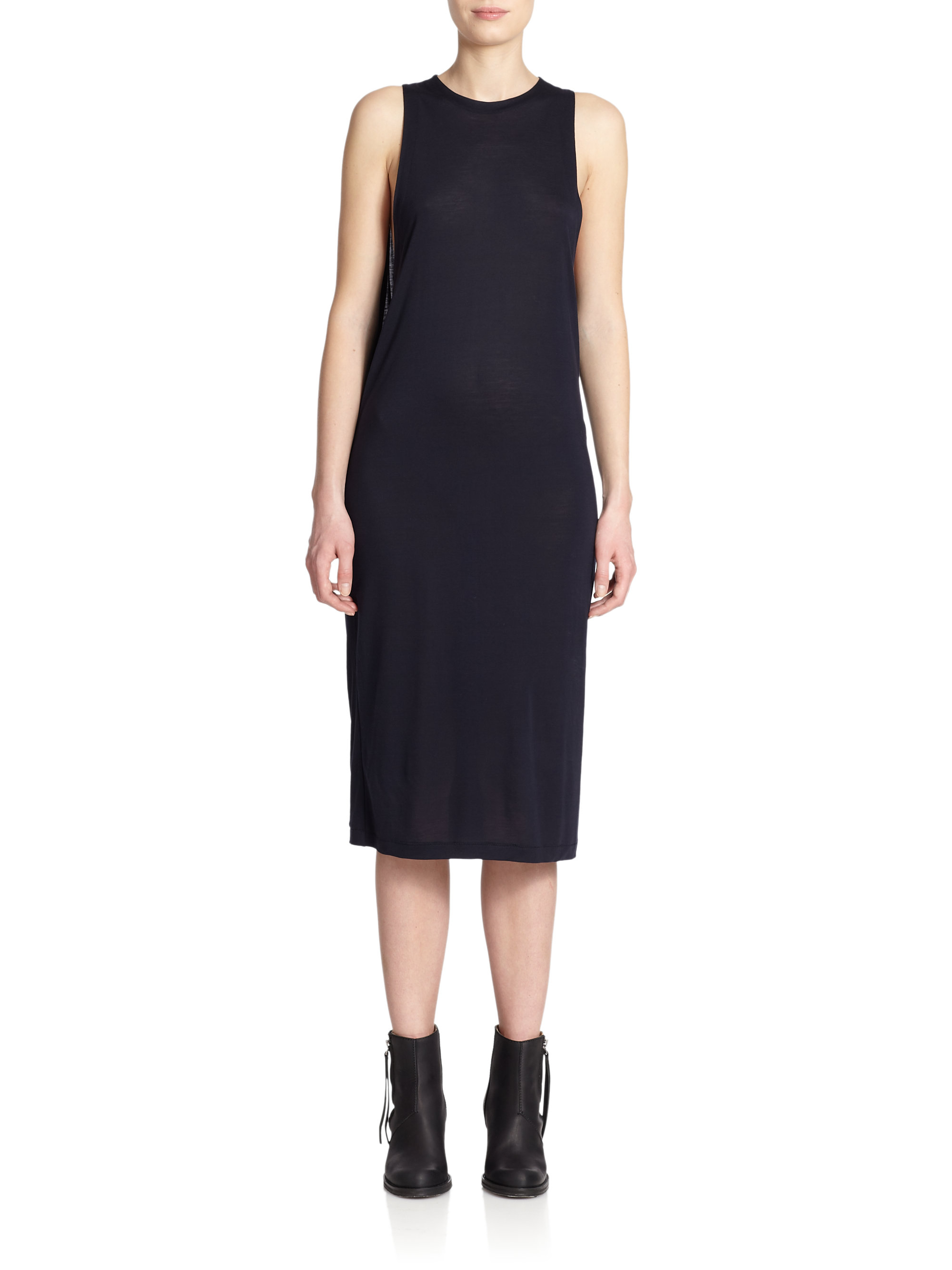 Lyst Acne Studios Corvina Ten Jersey Midi Dress In Blue Gallery