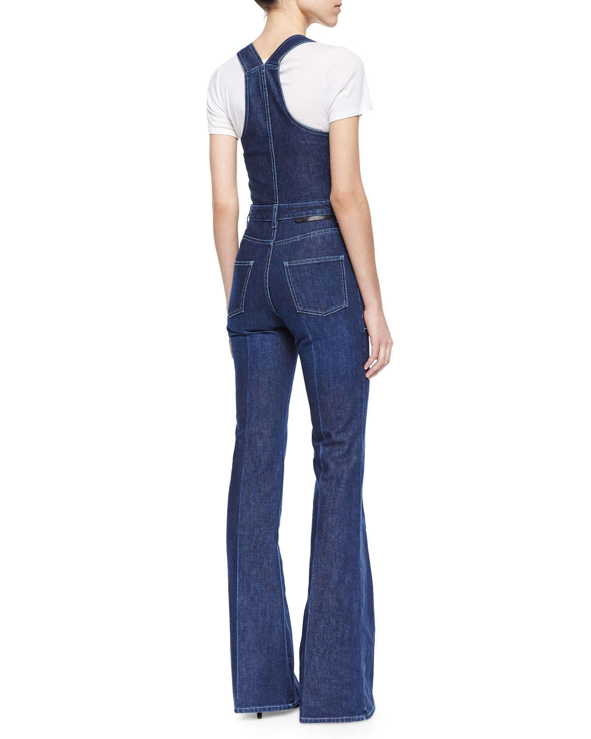 flare leg overalls