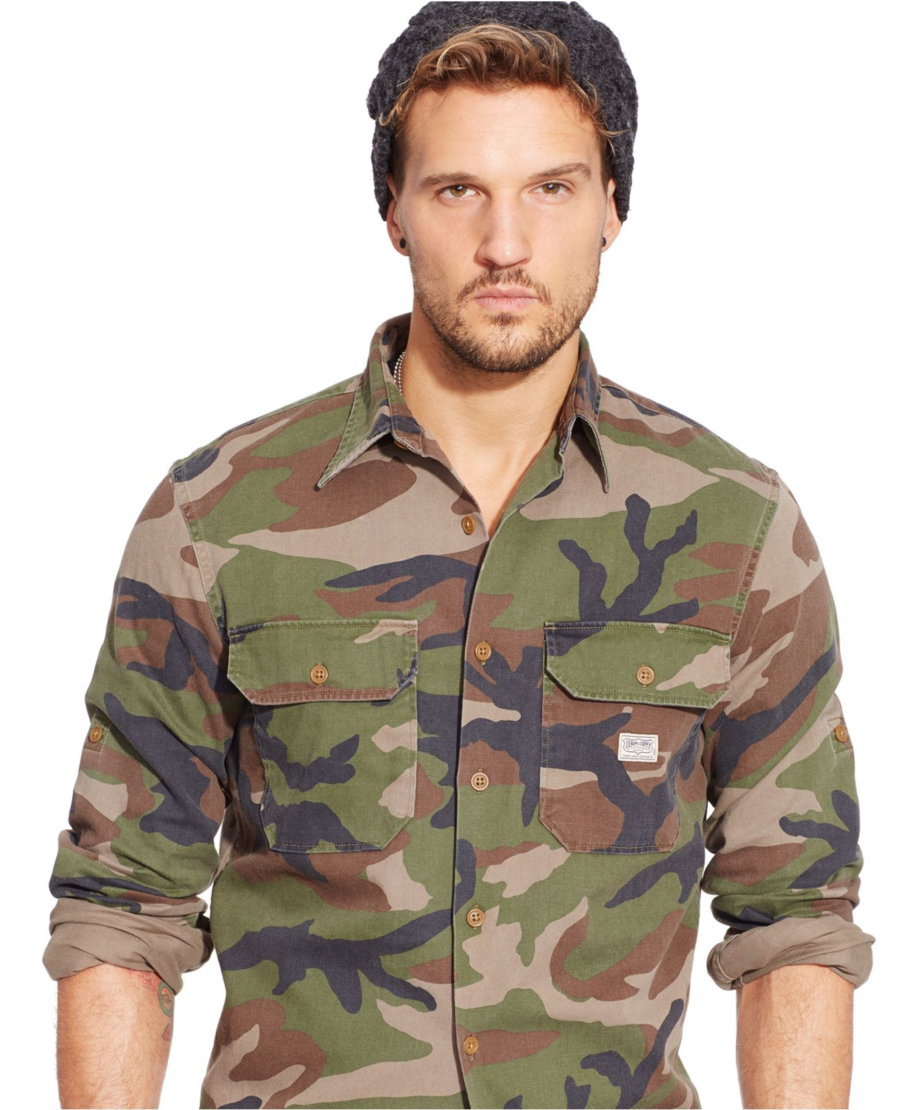 ralph lauren army shirt