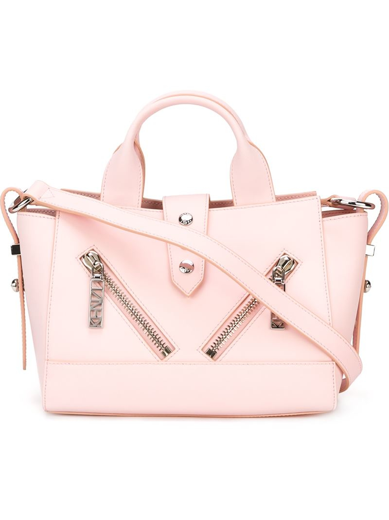 Pink 100% Auth New KENZO Mini Kalifornia Leather Shoulder Crossbody Bag