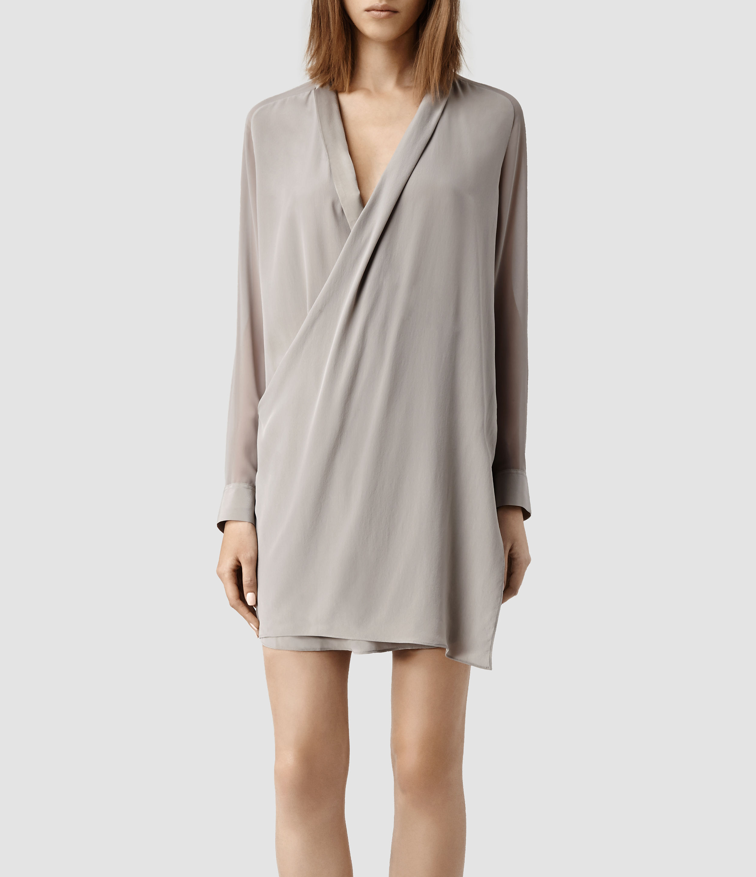 all saints blue dress