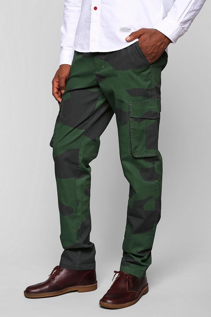 Lyst - Urban outfitters Cargo Camo Slim Pant in Green for Men