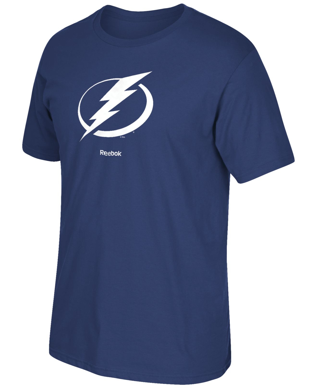 Lyst Reebok Men's Tampa Bay Lightning Jersey Crest Tshirt in Blue