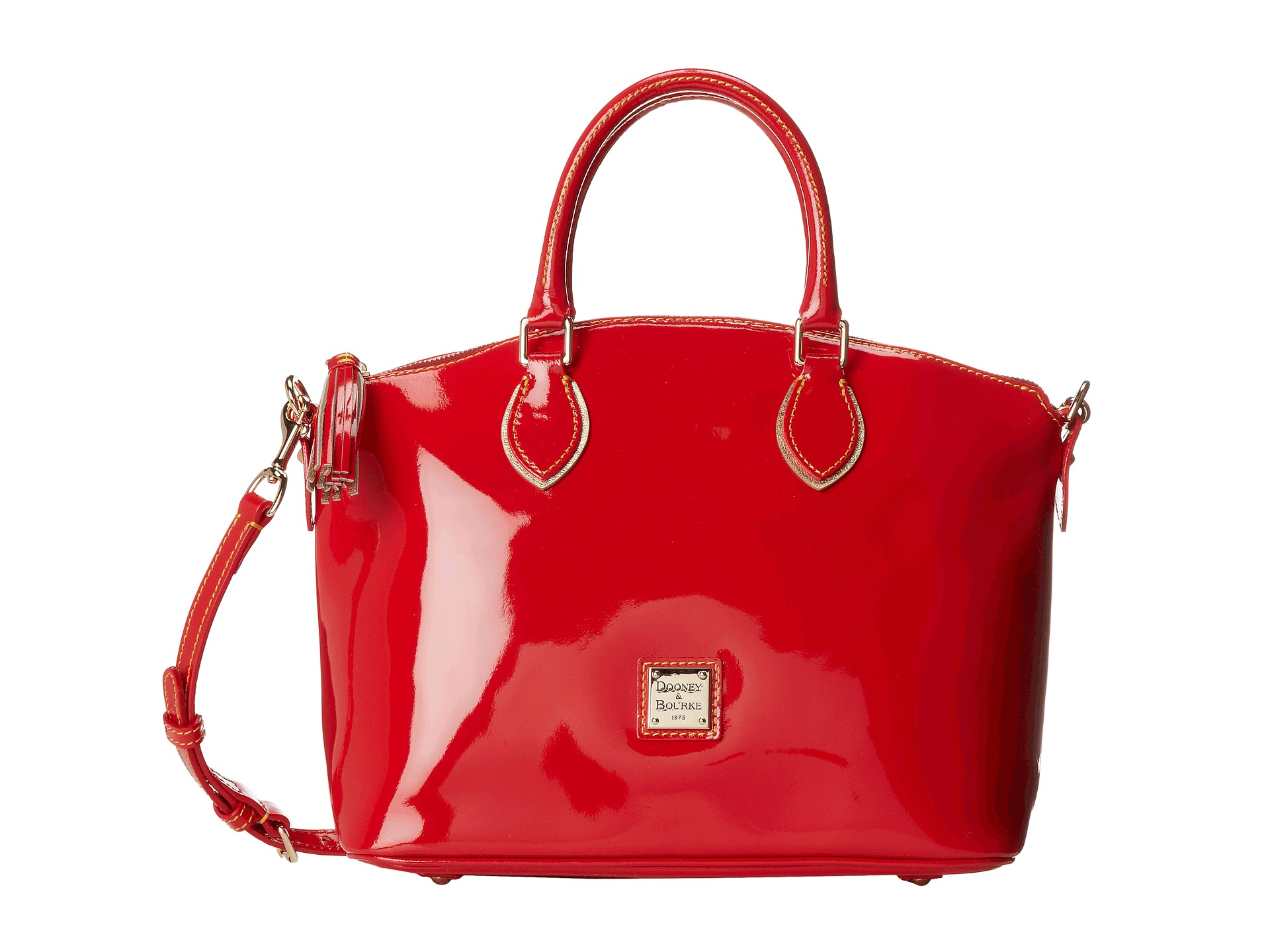 Dooney & bourke Market Highland Holiday Patent Satchel in Red | Lyst