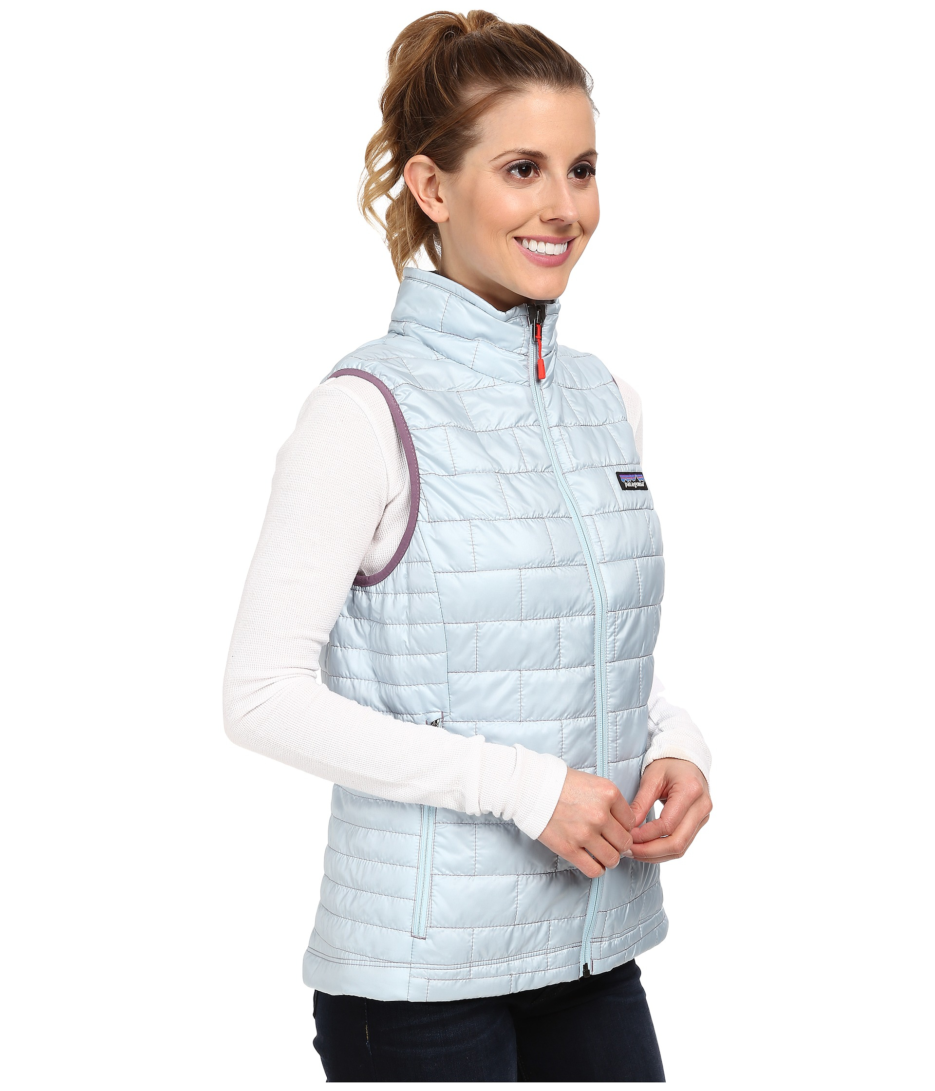 patagonia nano puff vest women's smolder blue