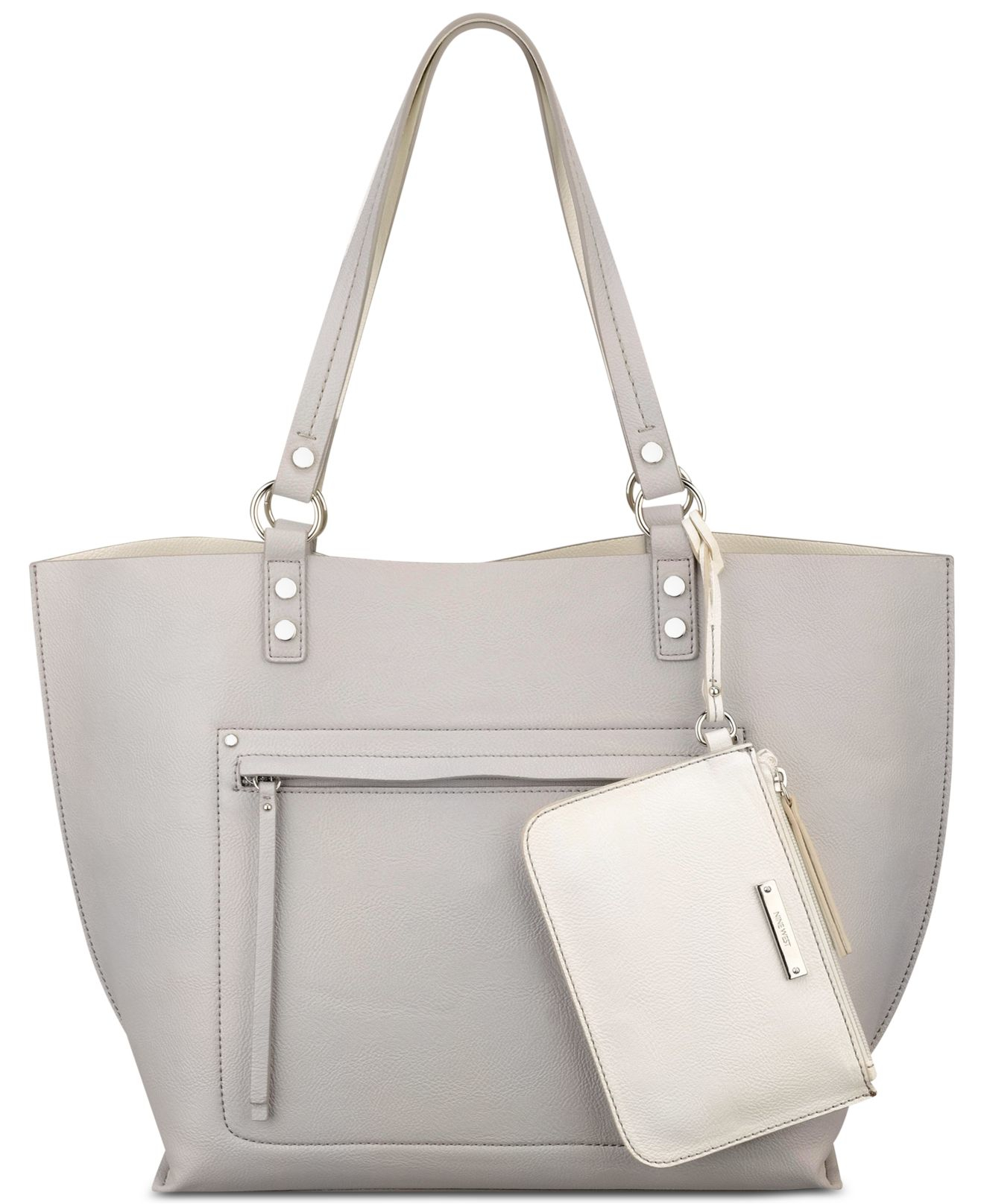 nine west gray purse