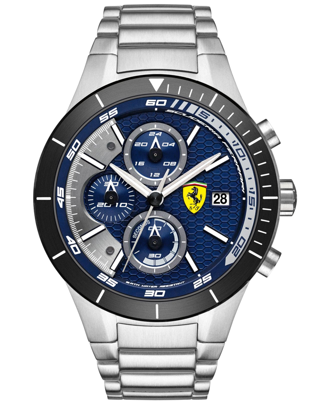 Ferrari Scuderia Men's Chronograph Redrev Evo Stainless Steel Bracelet