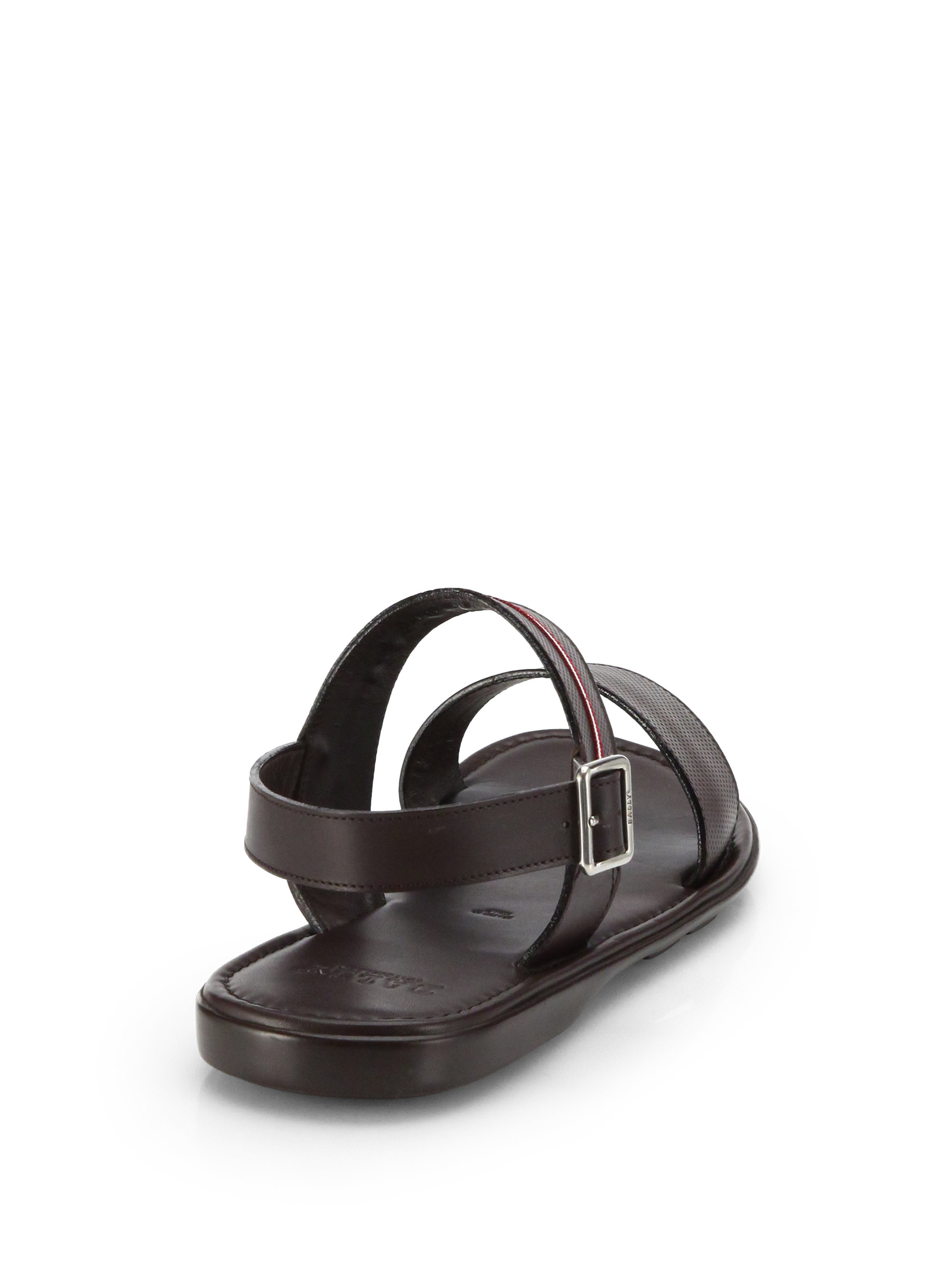 men's bally leather sandals