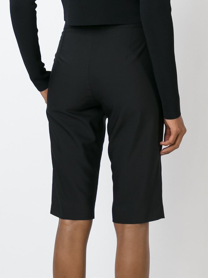 2noir Tailored Knee Length Shorts in Black - Lyst
