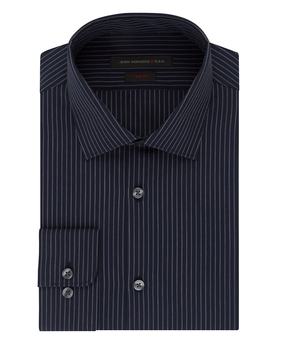 Lyst John Varvatos Slim Fit Pinstripe Dress Shirt in Blue for Men