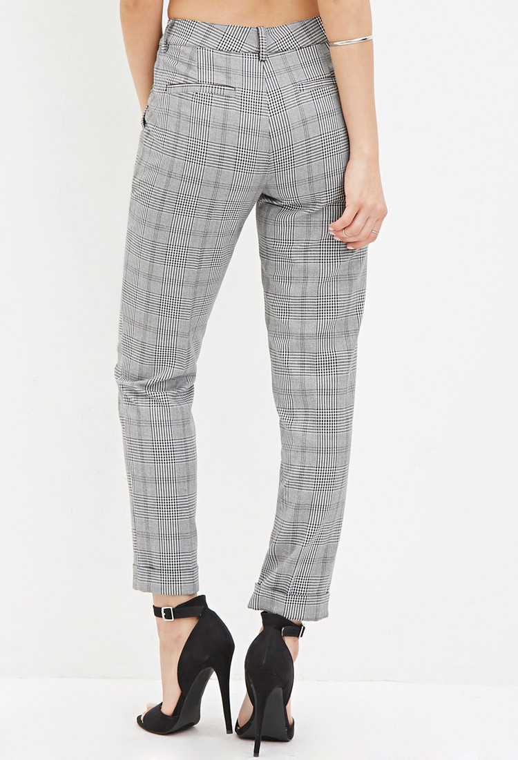 Forever 21 Glen Plaid Pants Discount 