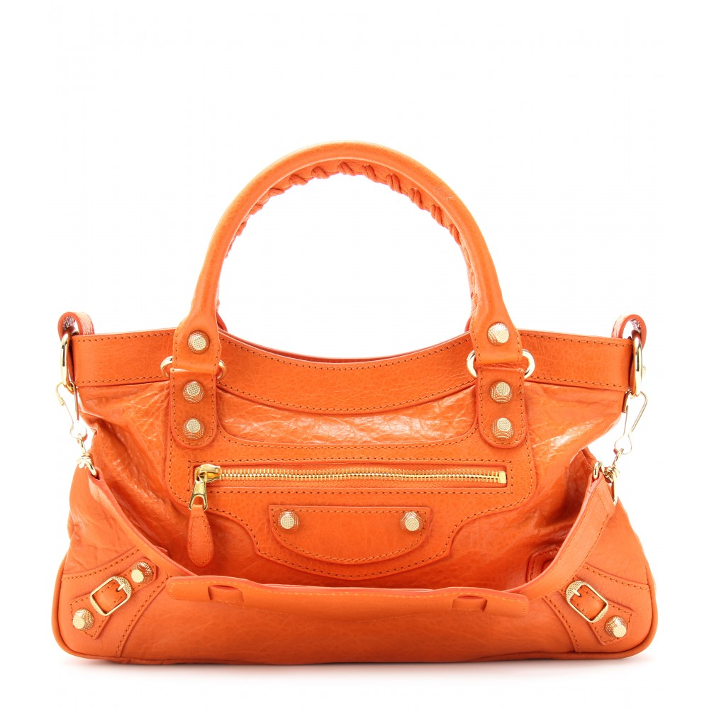 Balenciaga Giant 12 First Shoulder Bag in Tangerine (Orange) - Lyst