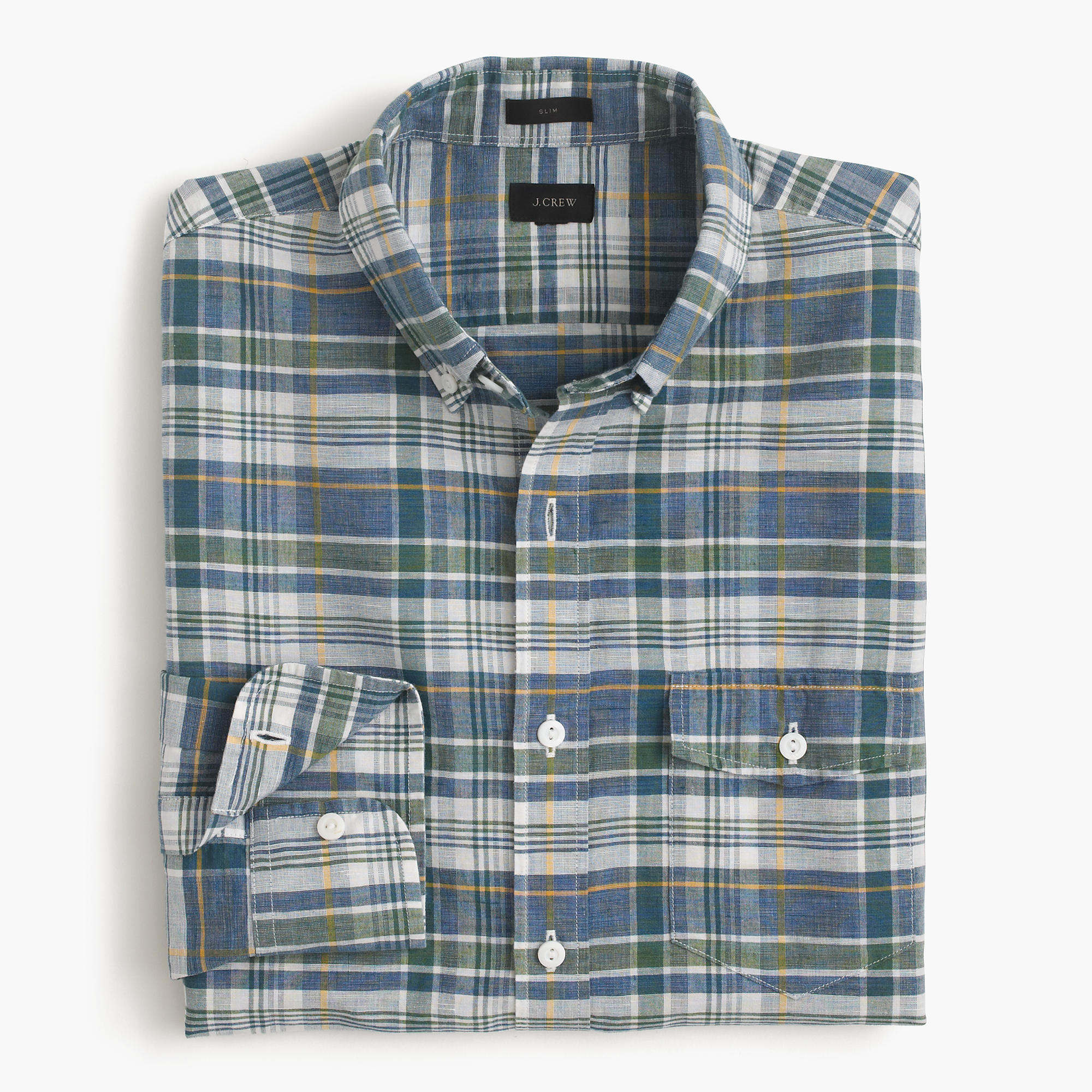 fern plaid slim fit pants