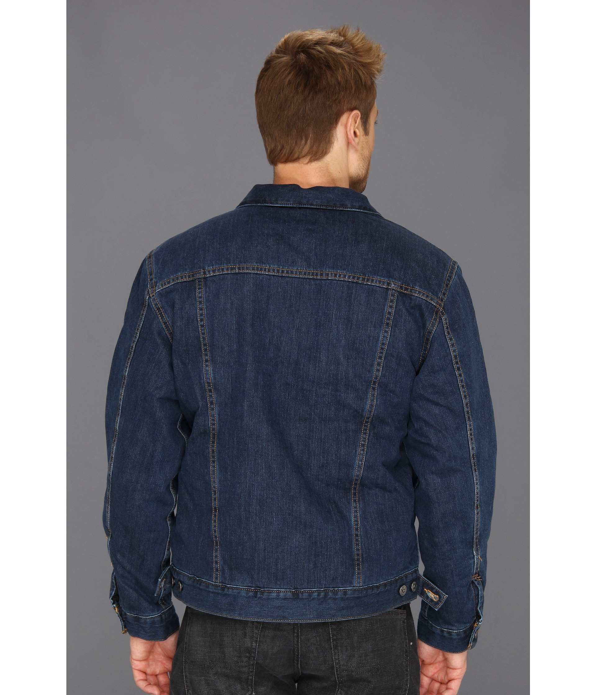 Big and tall clearance sherpa lined denim jacket