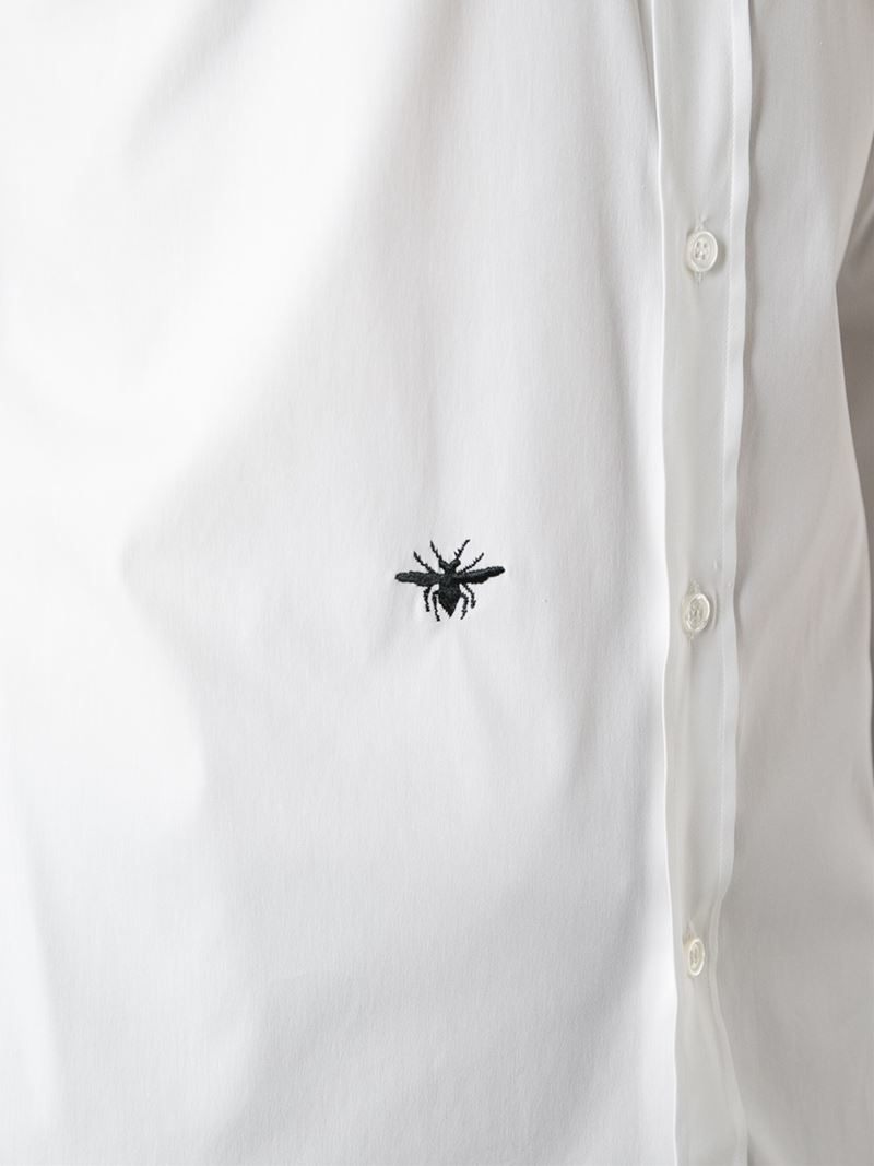 Dior Homme Embroidered Bee Shirt in White for Men  Lyst UK