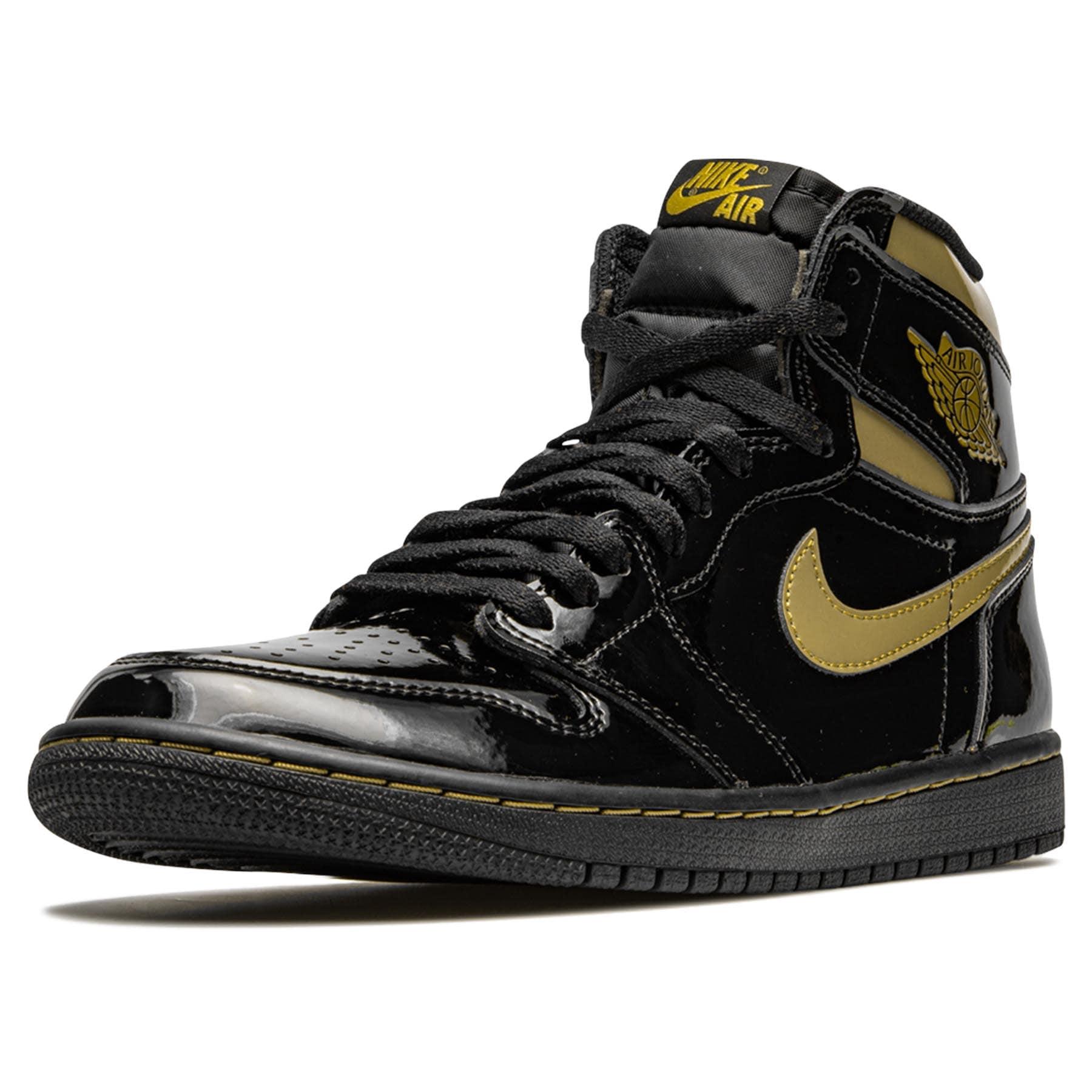 nike air jordans black and gold