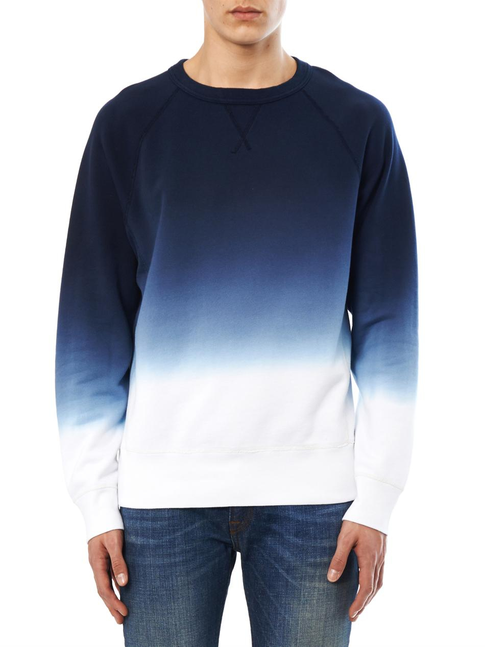 blue ombre sweatshirt