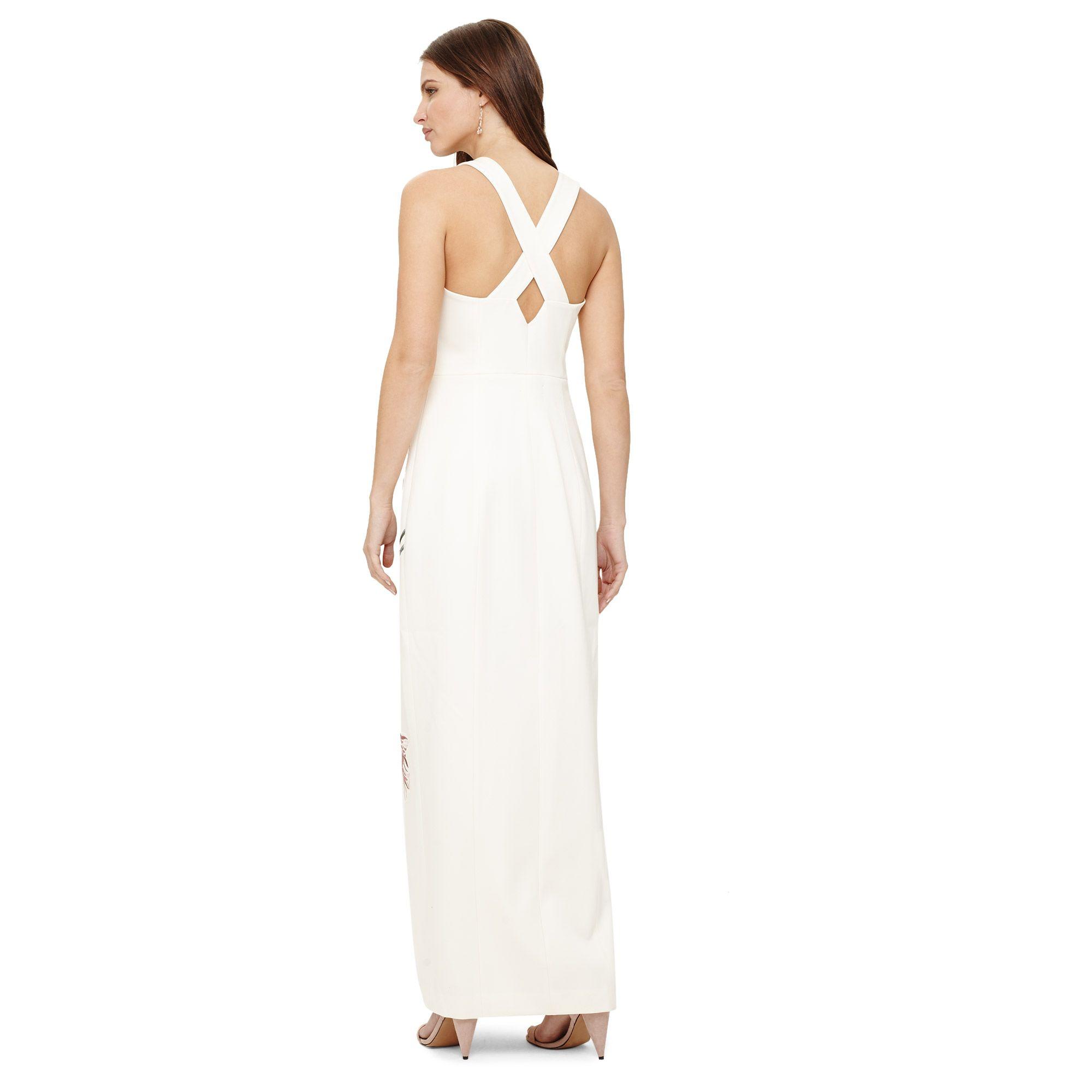 Phase Eight Ivory Zarah Embroidered Maxi Dress in Cream (White) - Lyst