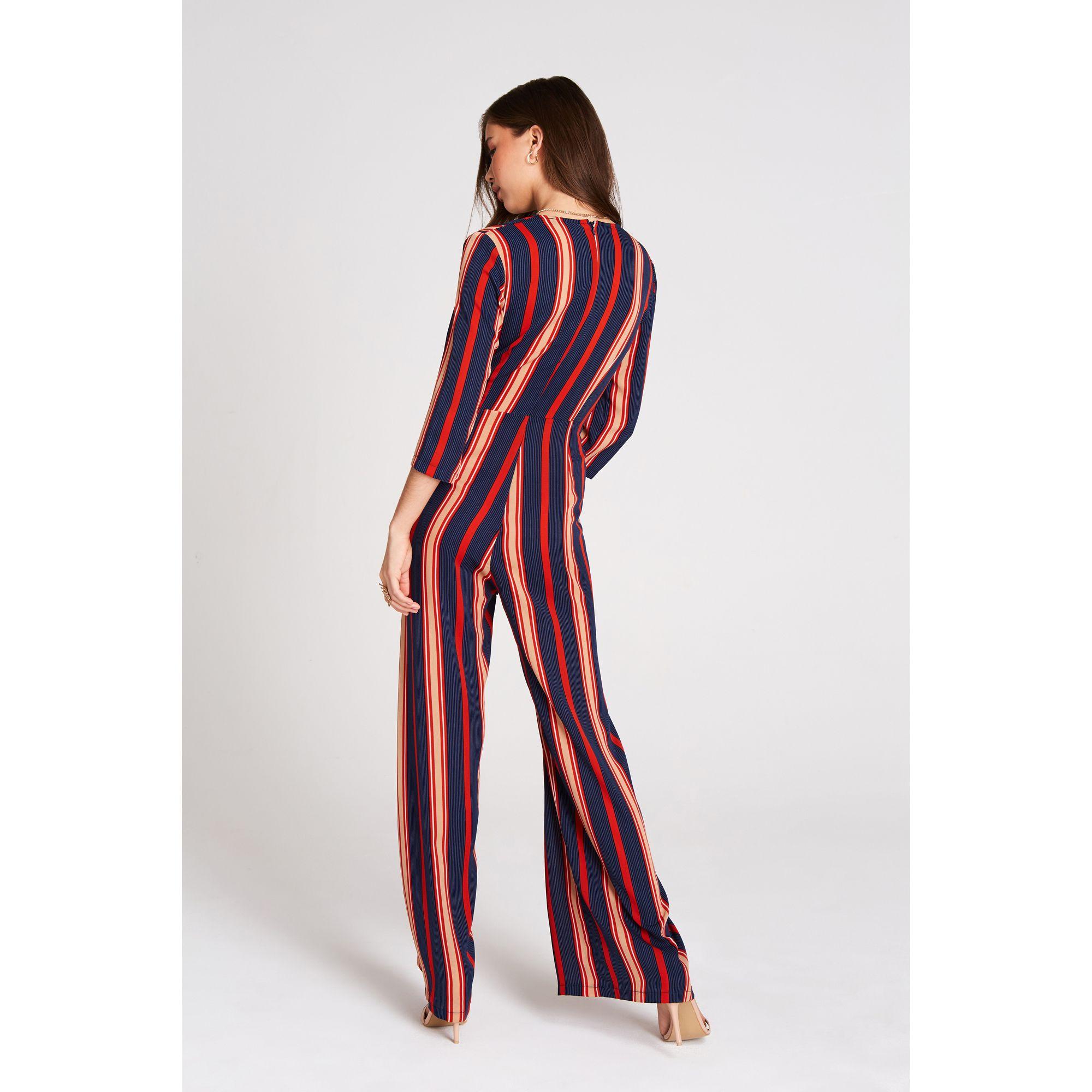 colourful striped jumpsuit