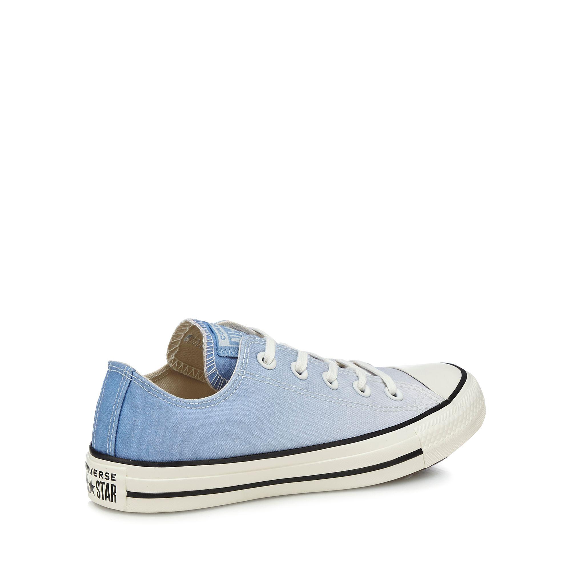 Converse Light Blue Ombre Canvas 'chuck Taylor All Star' Trainers Lyst