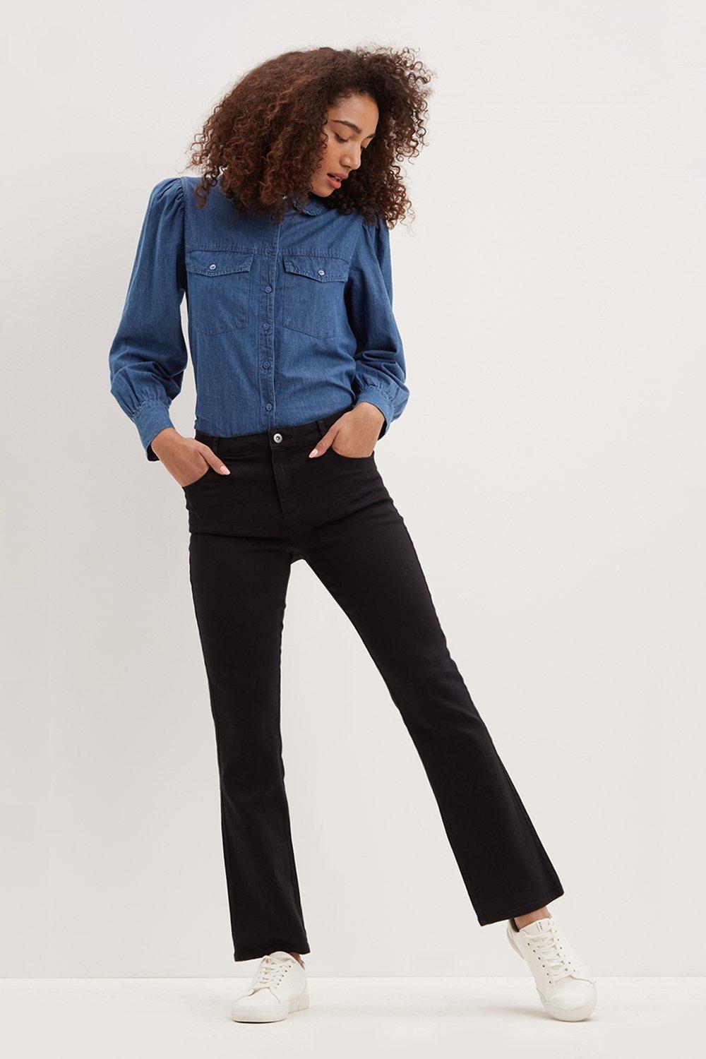 Short discount bootcut jeans
