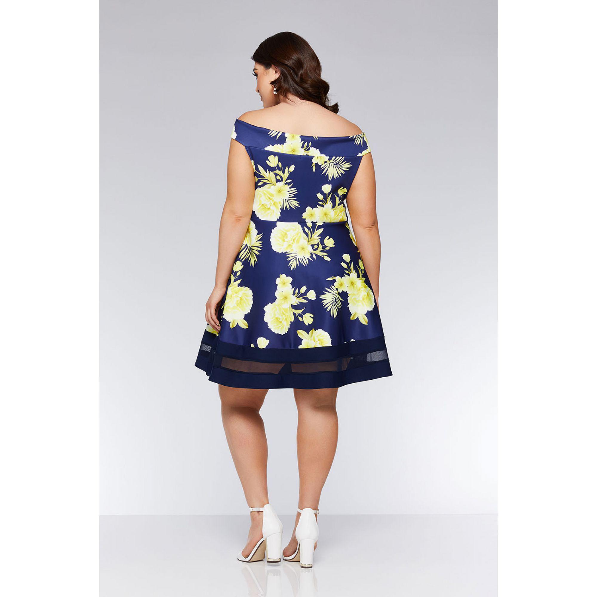 quiz yellow floral dress
