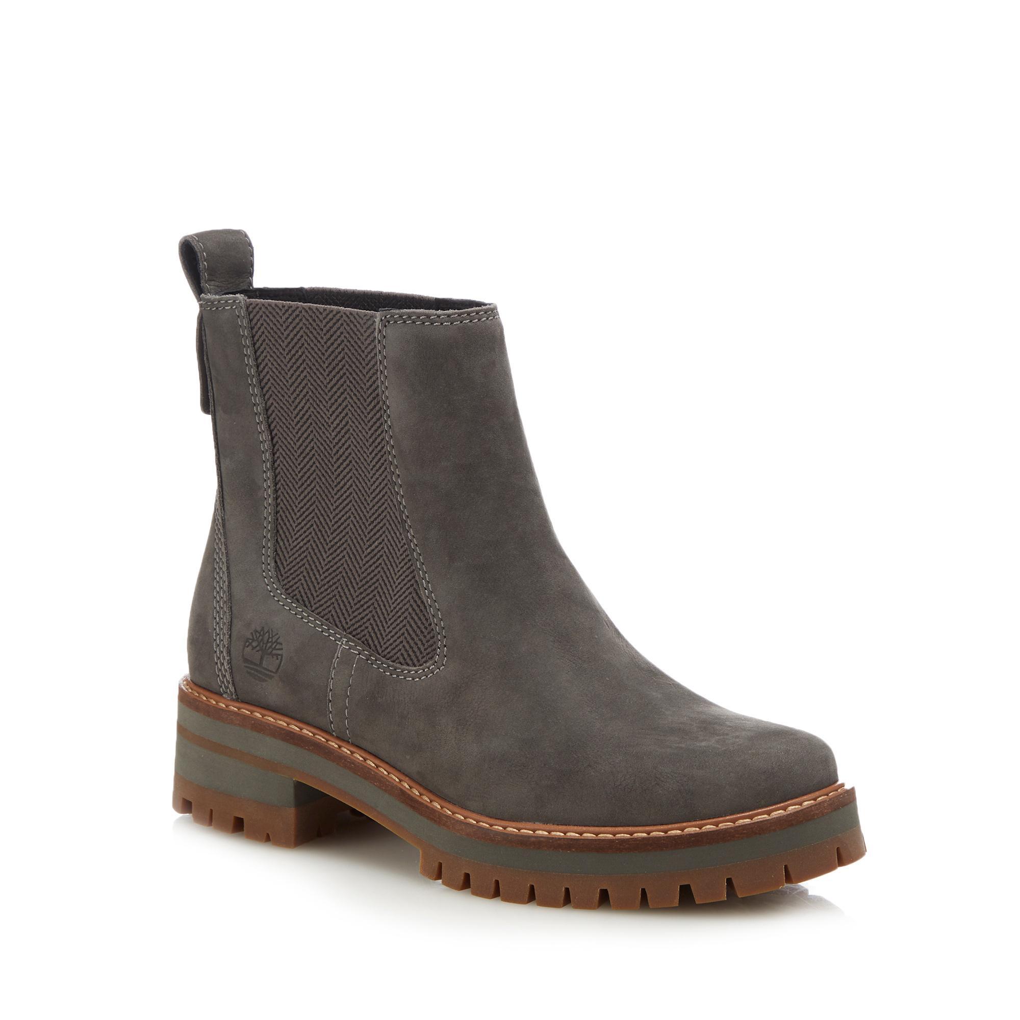 timberland grey courmayeur valley chelsea boots