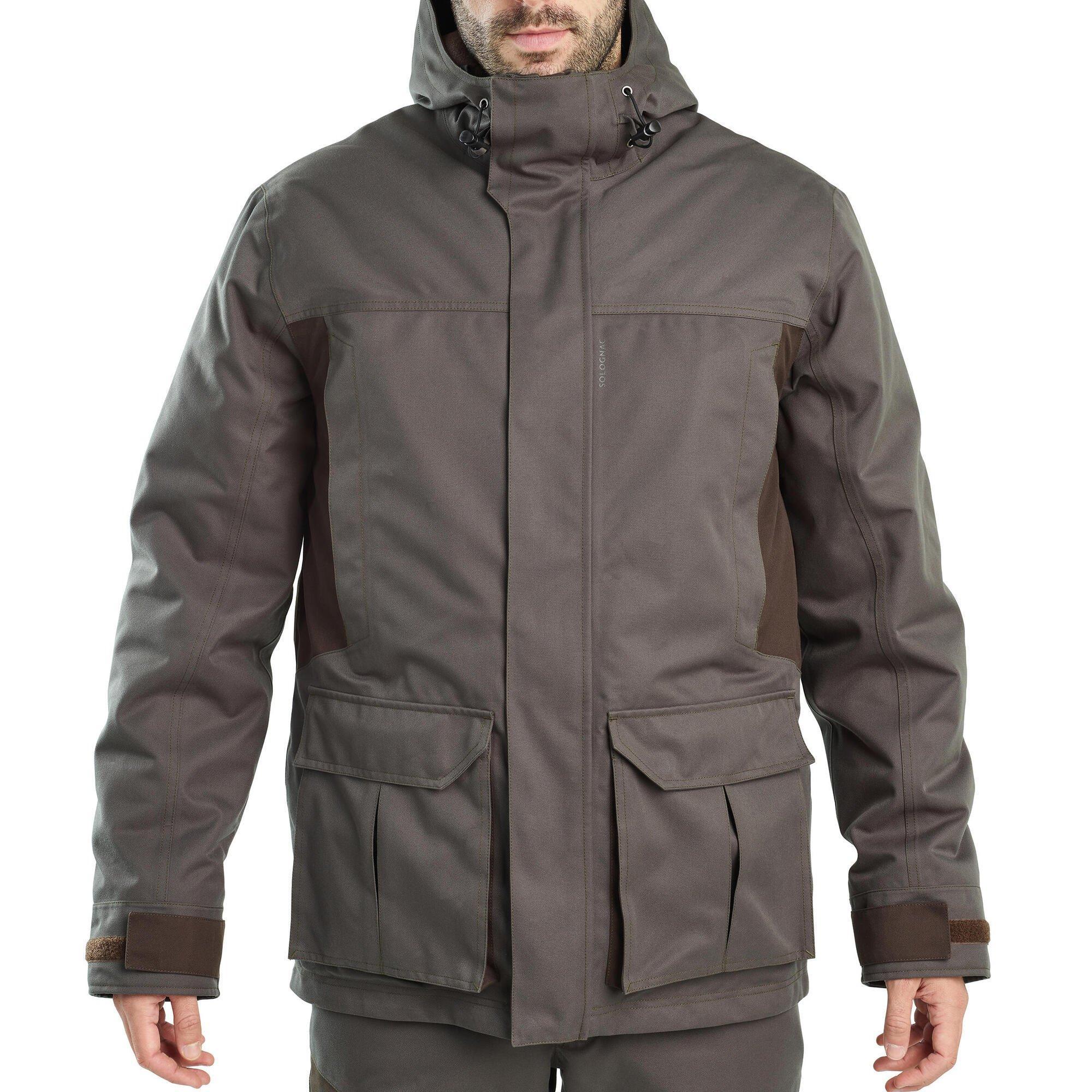 Overshirt Sherpa Jacket - 500 Camo - Khaki - Solognac - Decathlon