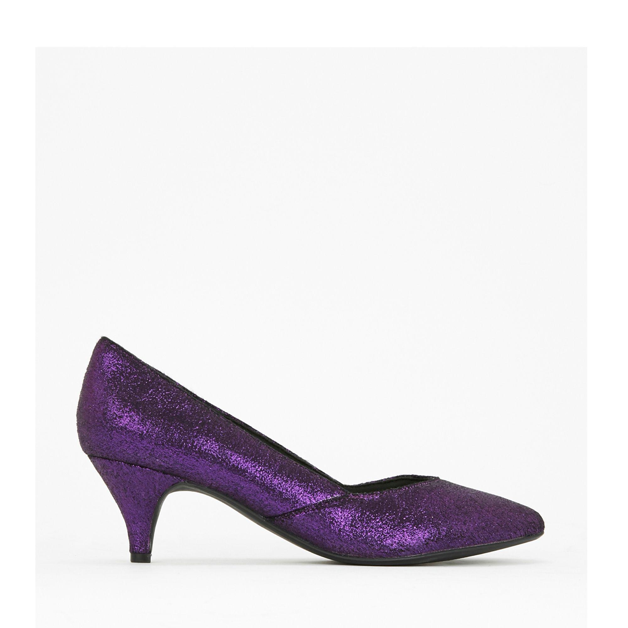 purple court shoes wide fit
