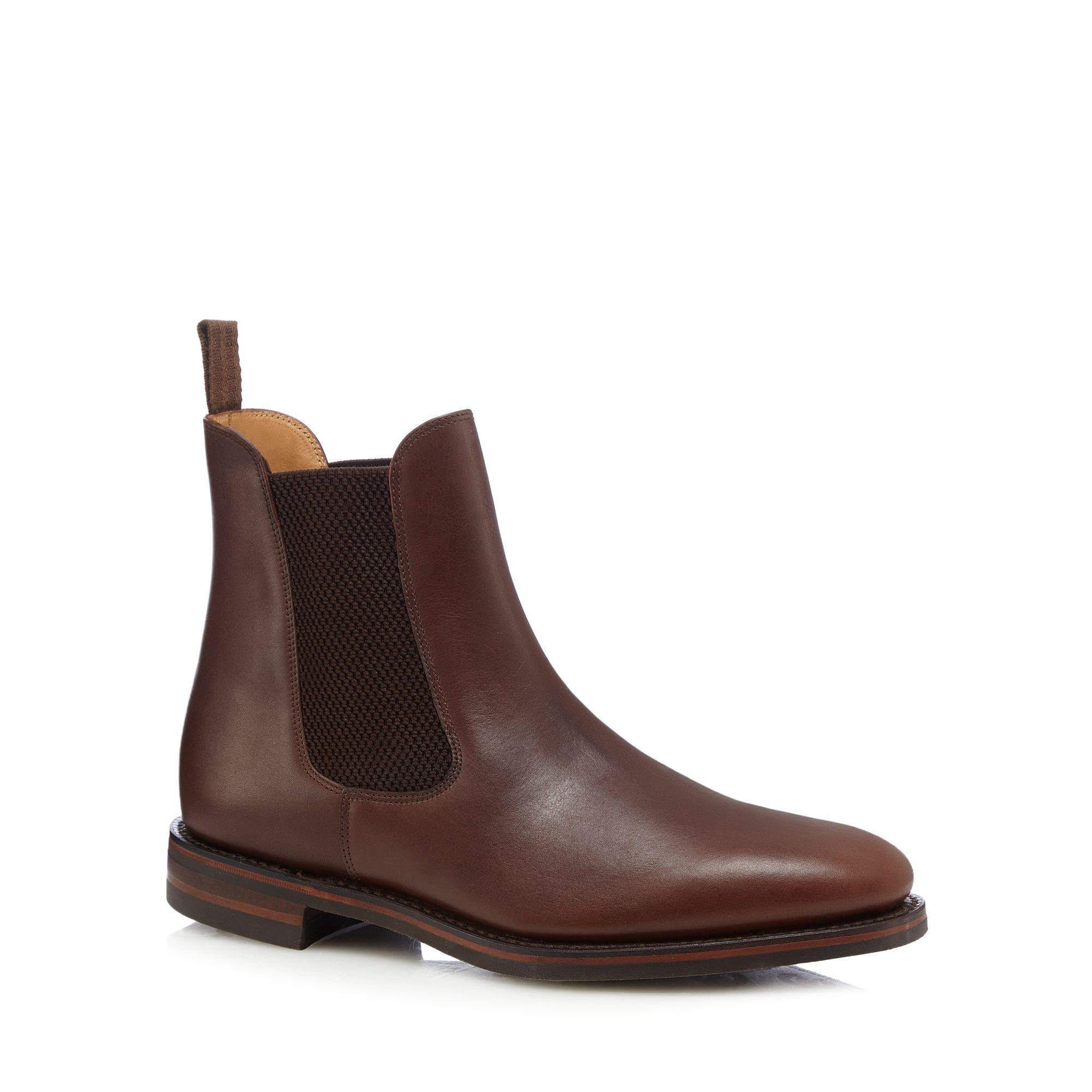 Loake Men's Leather 'blenheim' Chelsea Boots in Brown for Men - Lyst