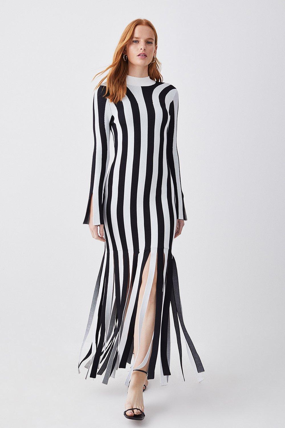 Karen millen store stripe dress