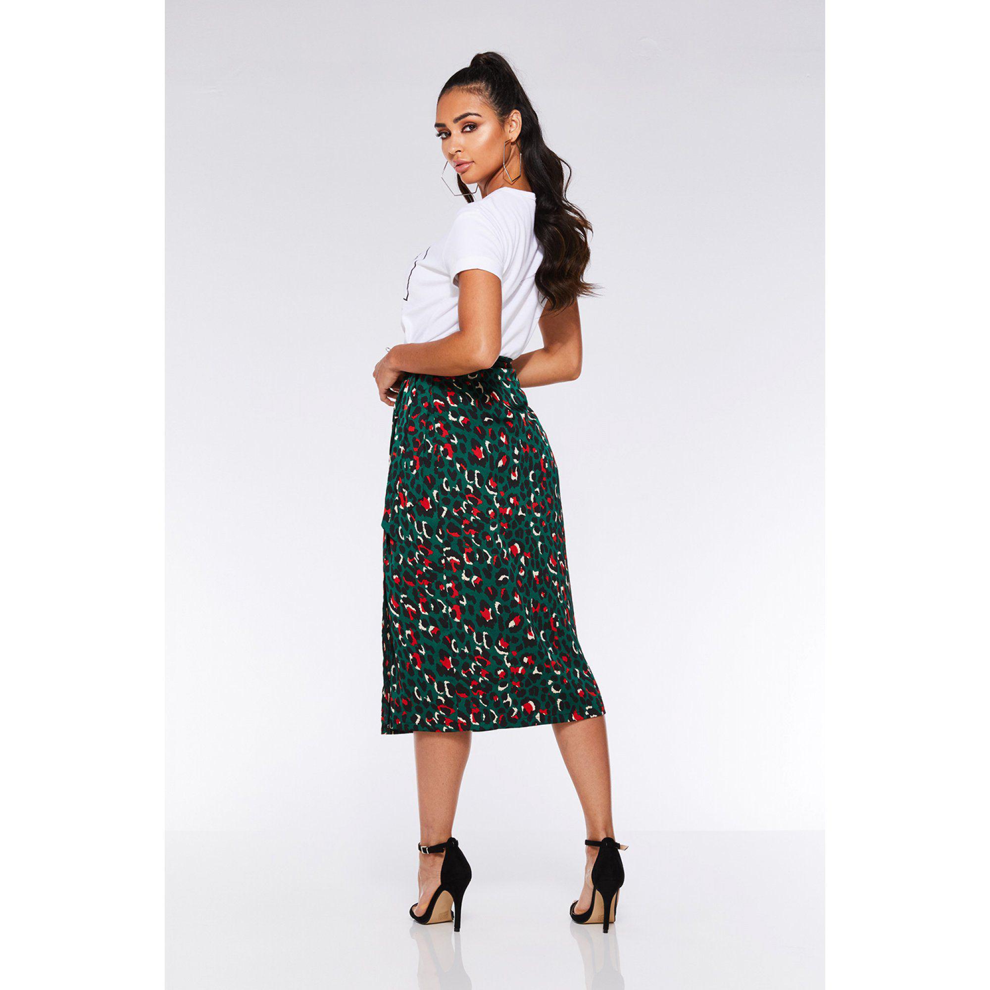 Leopard pencil skirt quiz hot sale
