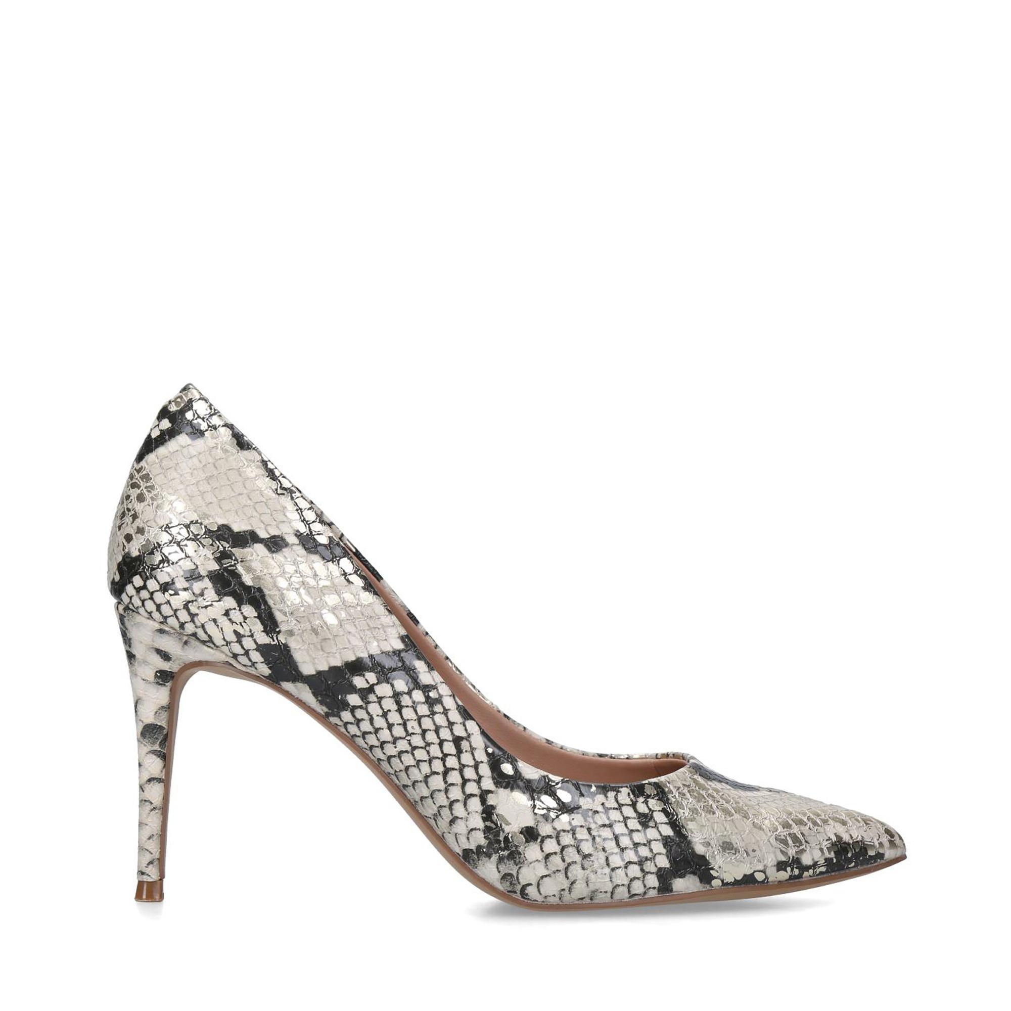 snake print stilettos