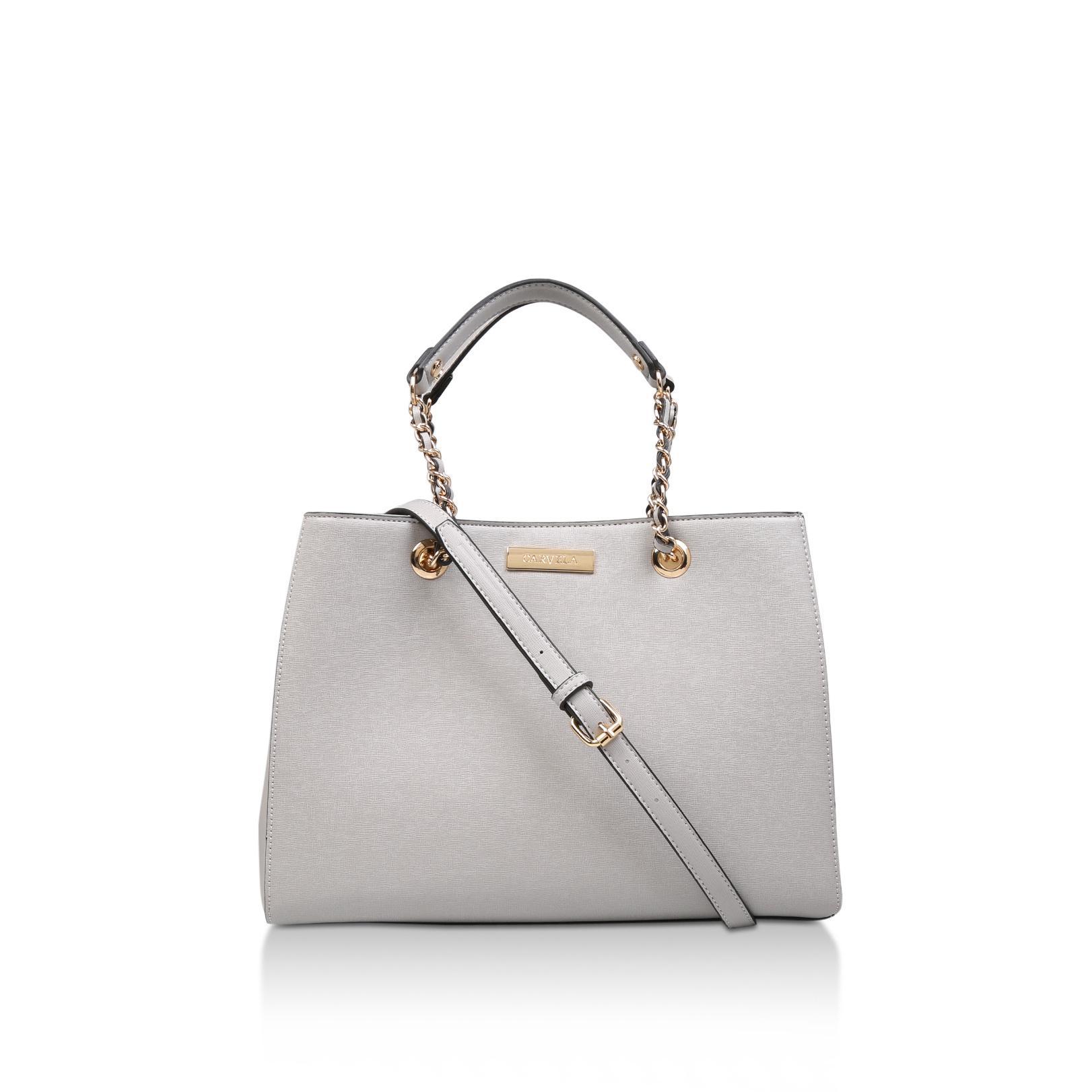 carvela grey tote bag