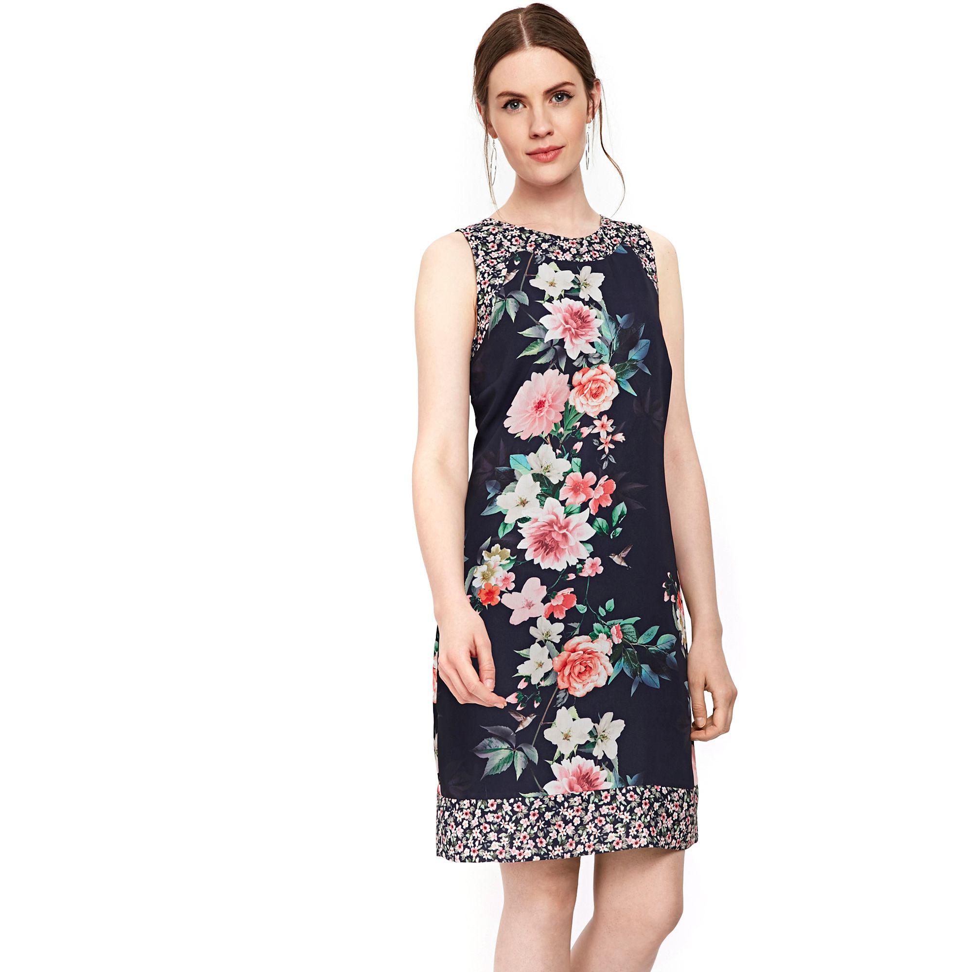 Wallis Navy Floral Dress Factory Sale 