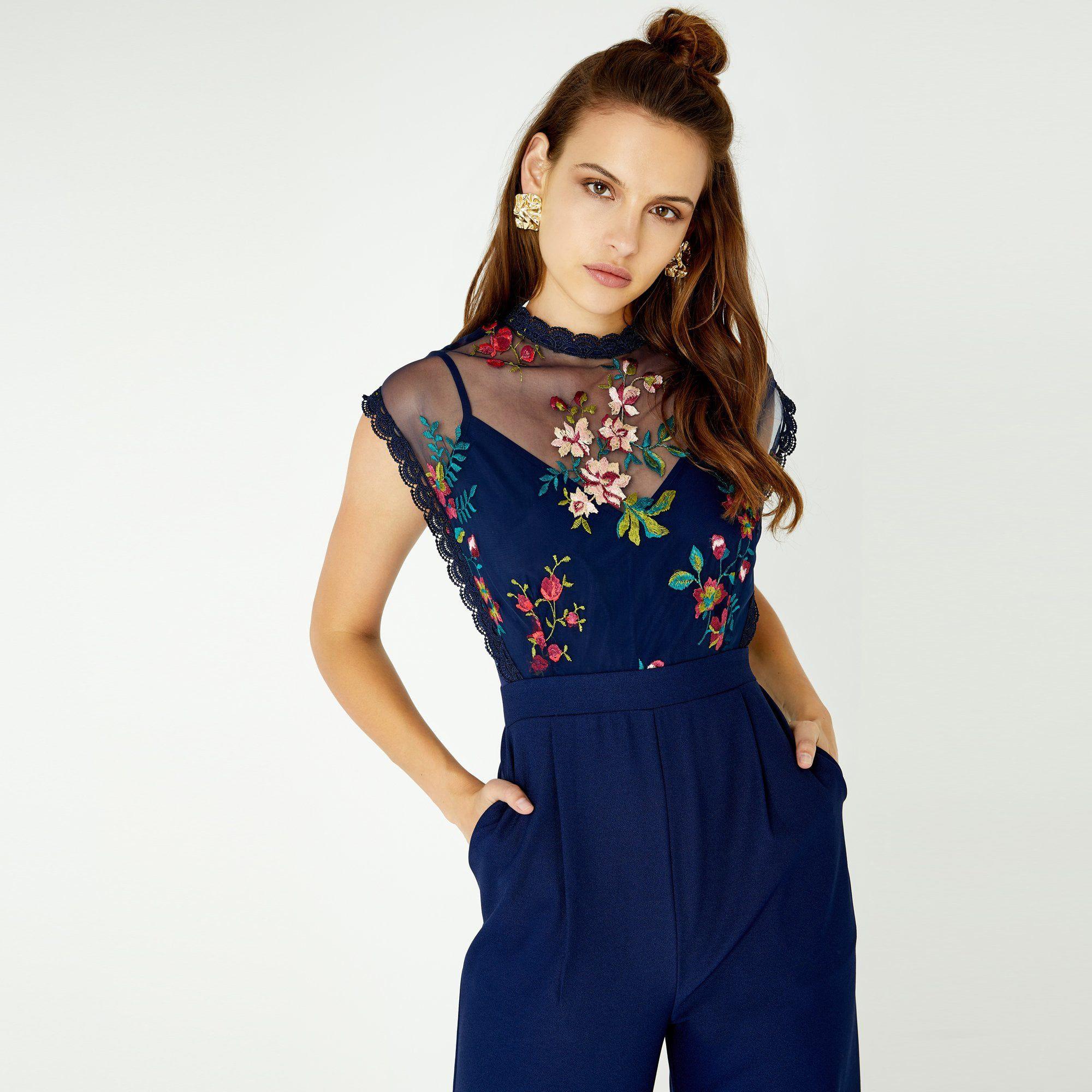 little mistress floral jumpsuit