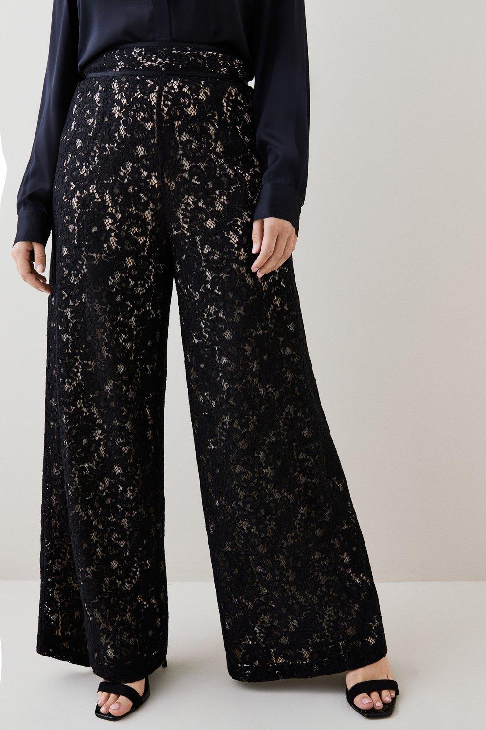 Plus size lace trousers 2025