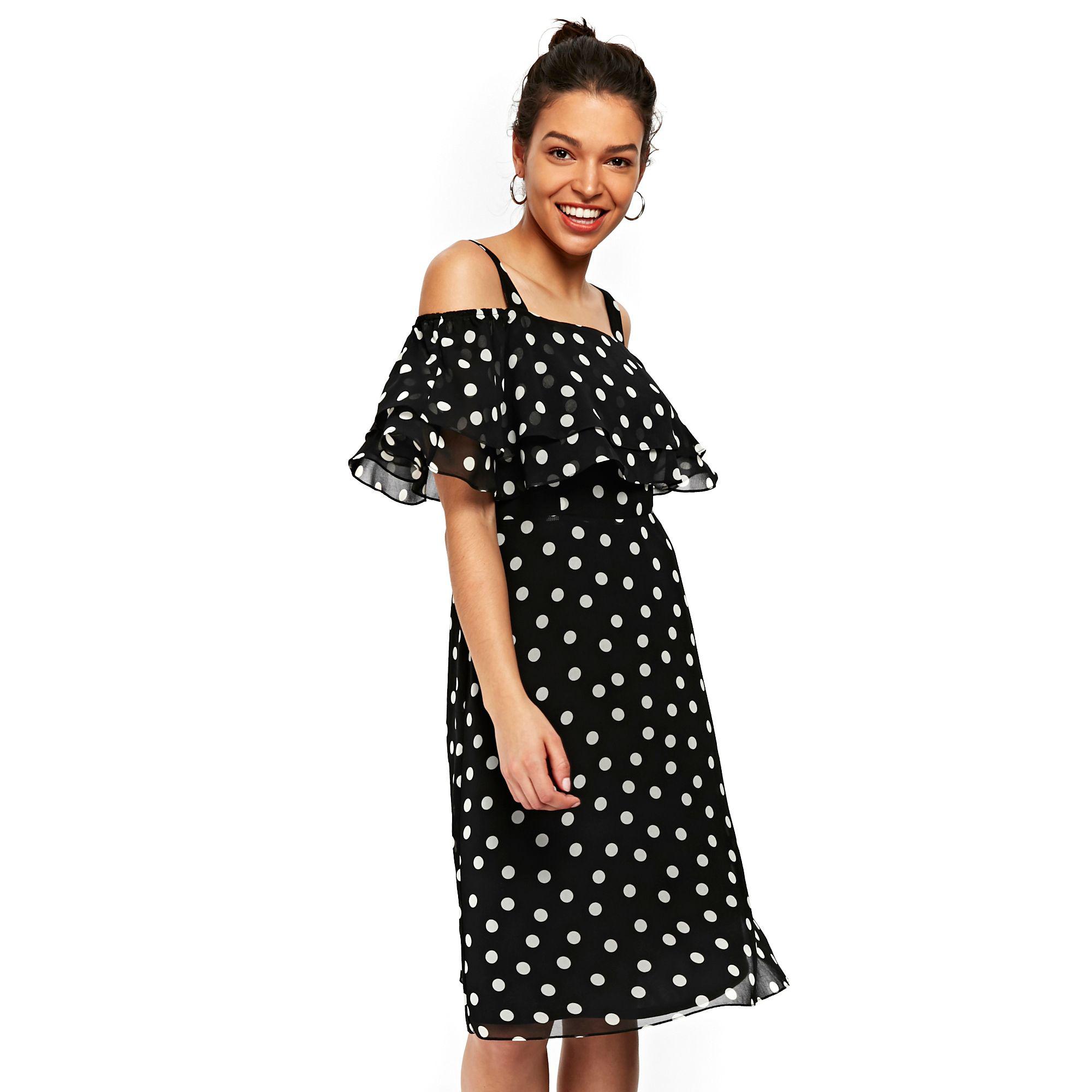 Wallis black bardot dress Clearance