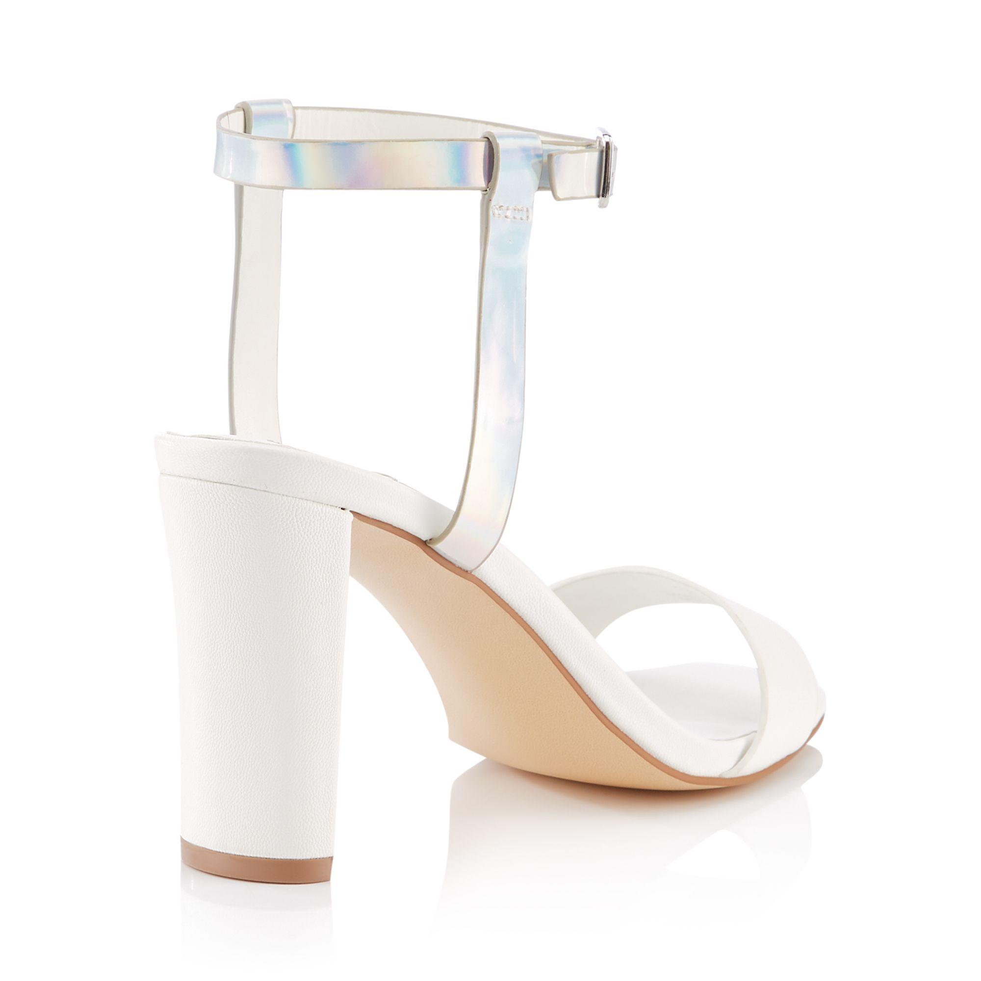 faith white wedges