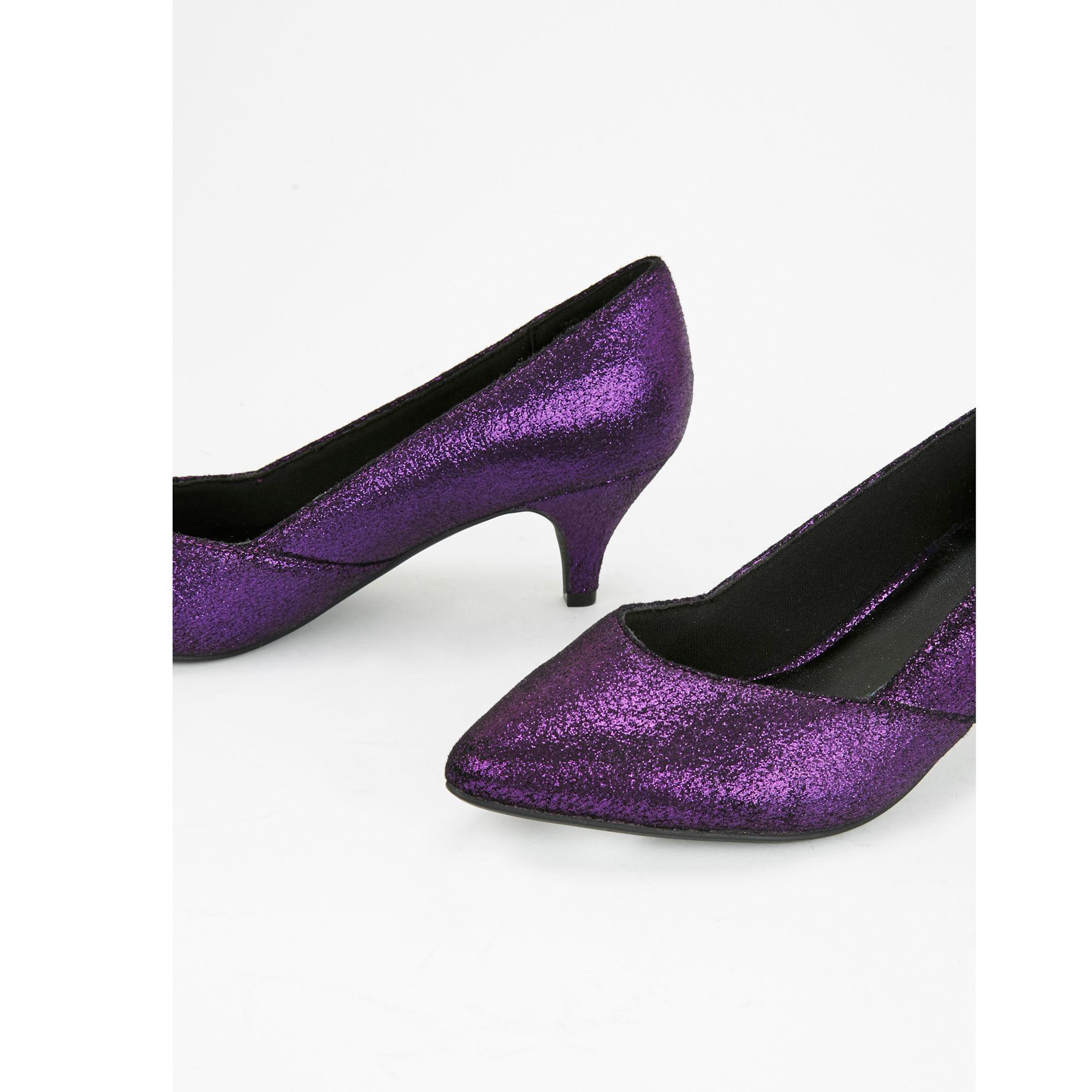 purple court shoes wide fit