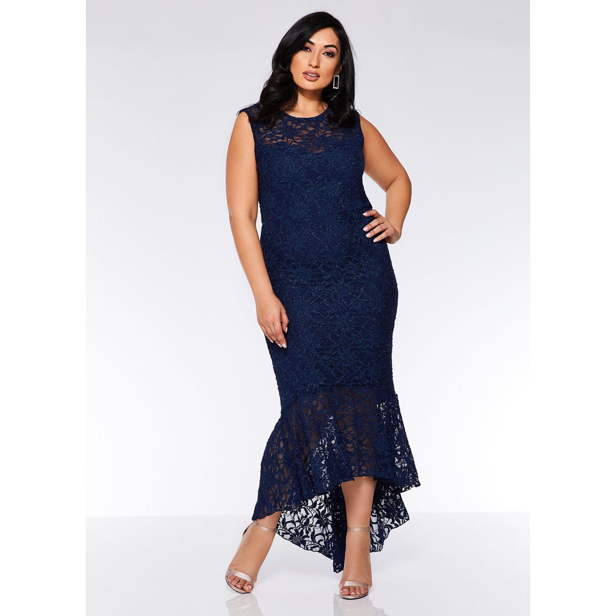 quiz bottle green glitter dip hem dress