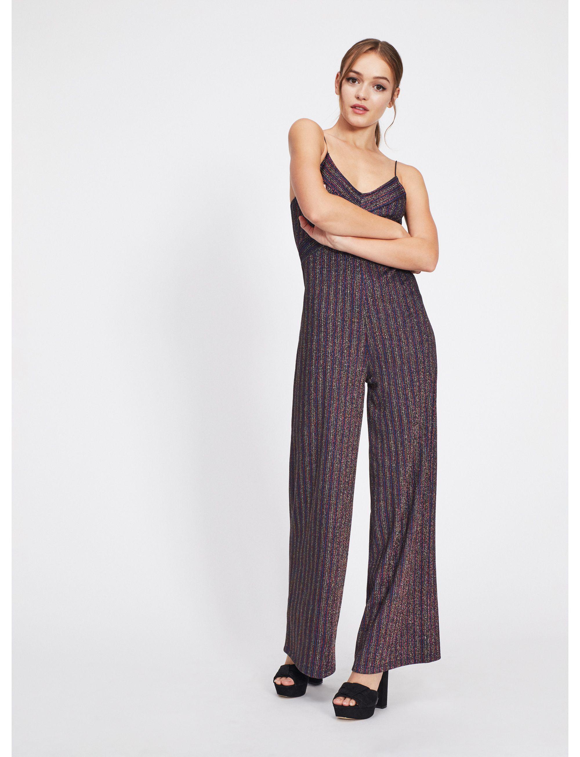 miss selfridge stripe jumpsuit