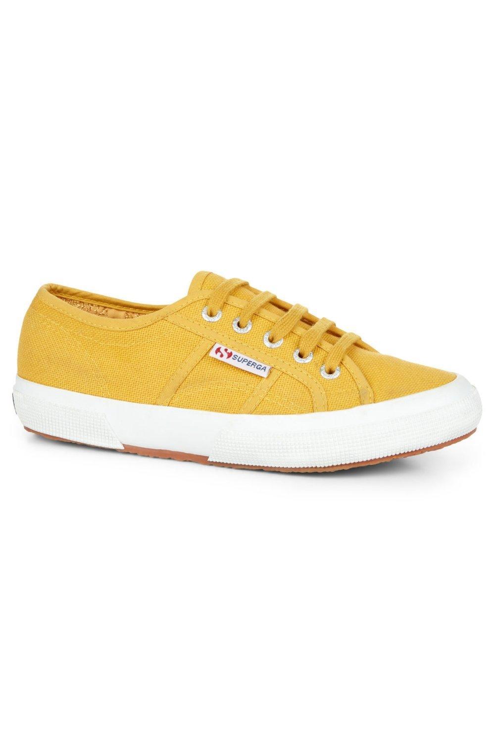 Superga top yellow trainers