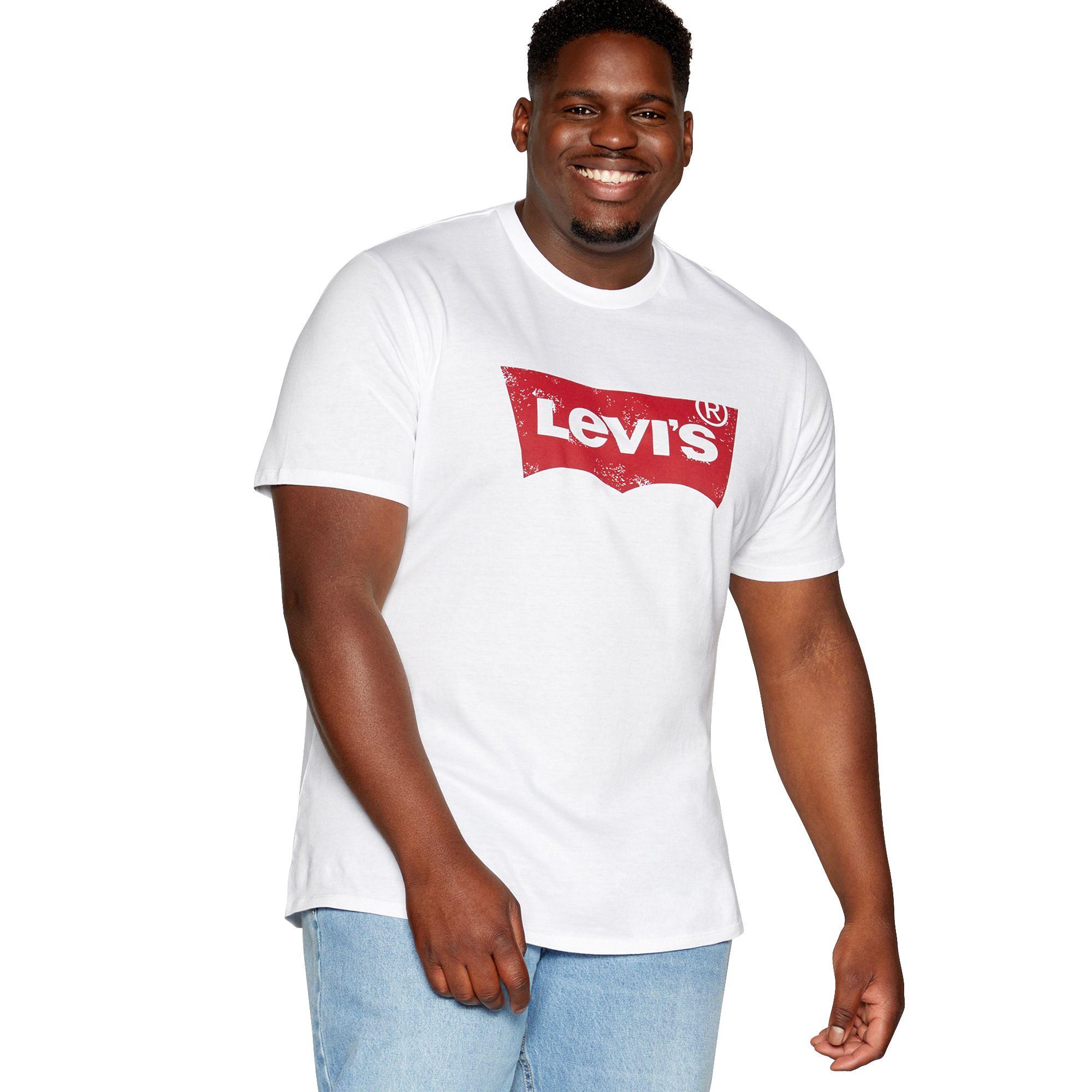 Levi's Logo Printed Cotton T-shirt in White for Men - Lyst