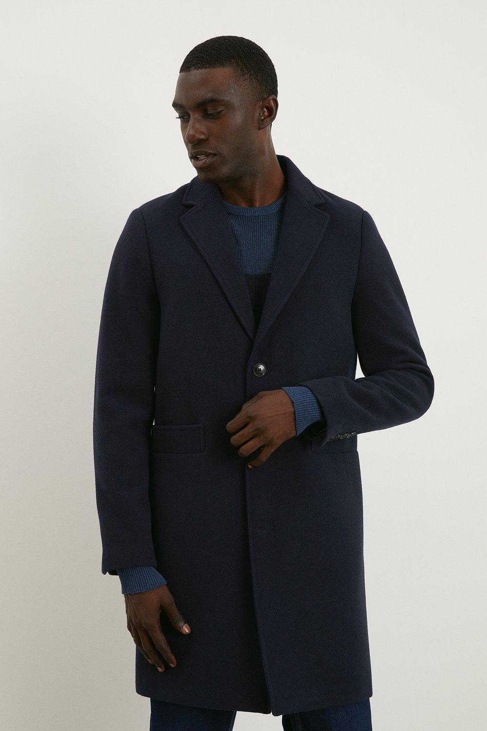 Mens crombie coat clearance debenhams