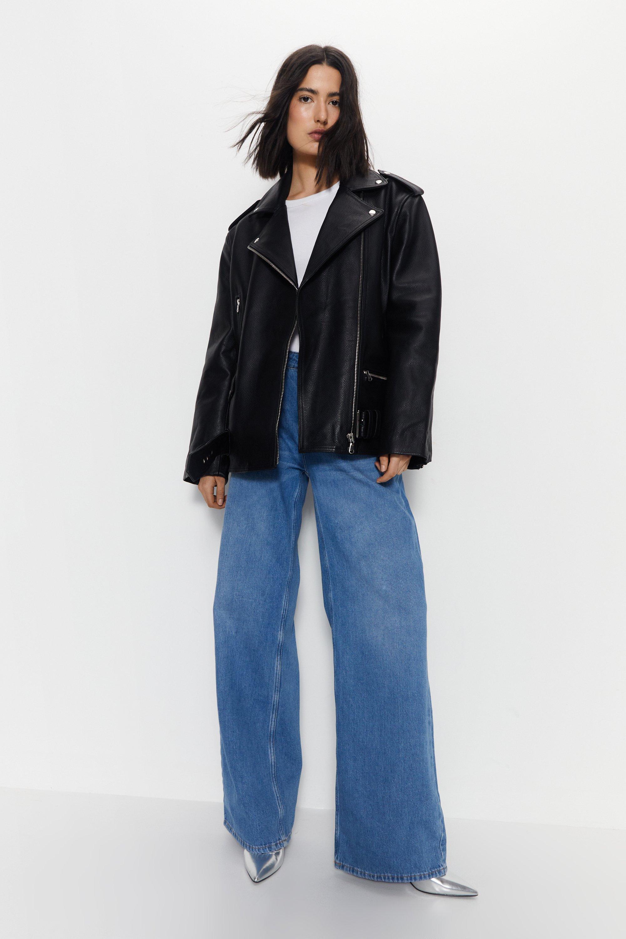 Warehouse quilted shop suedette biker