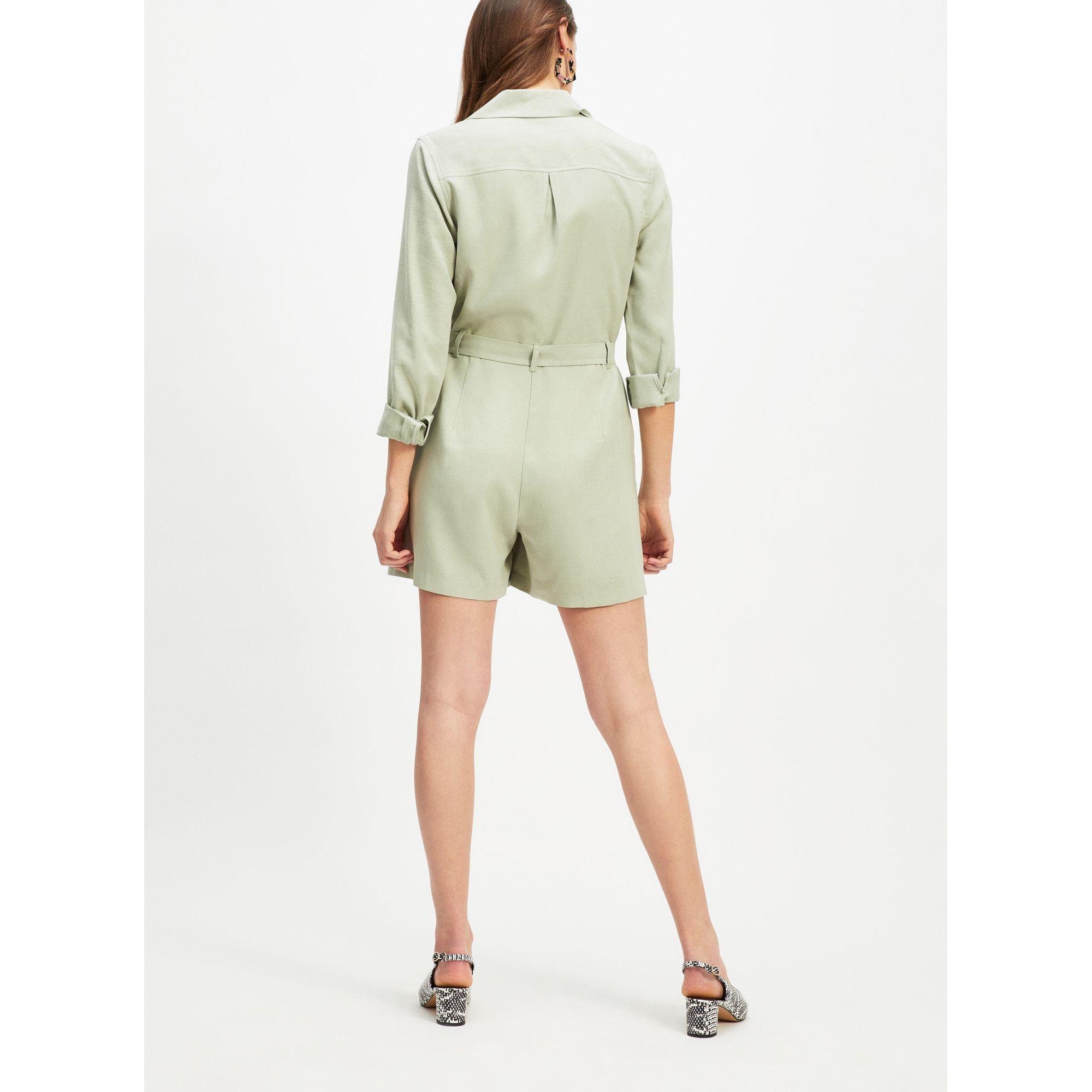 green utility playsuit