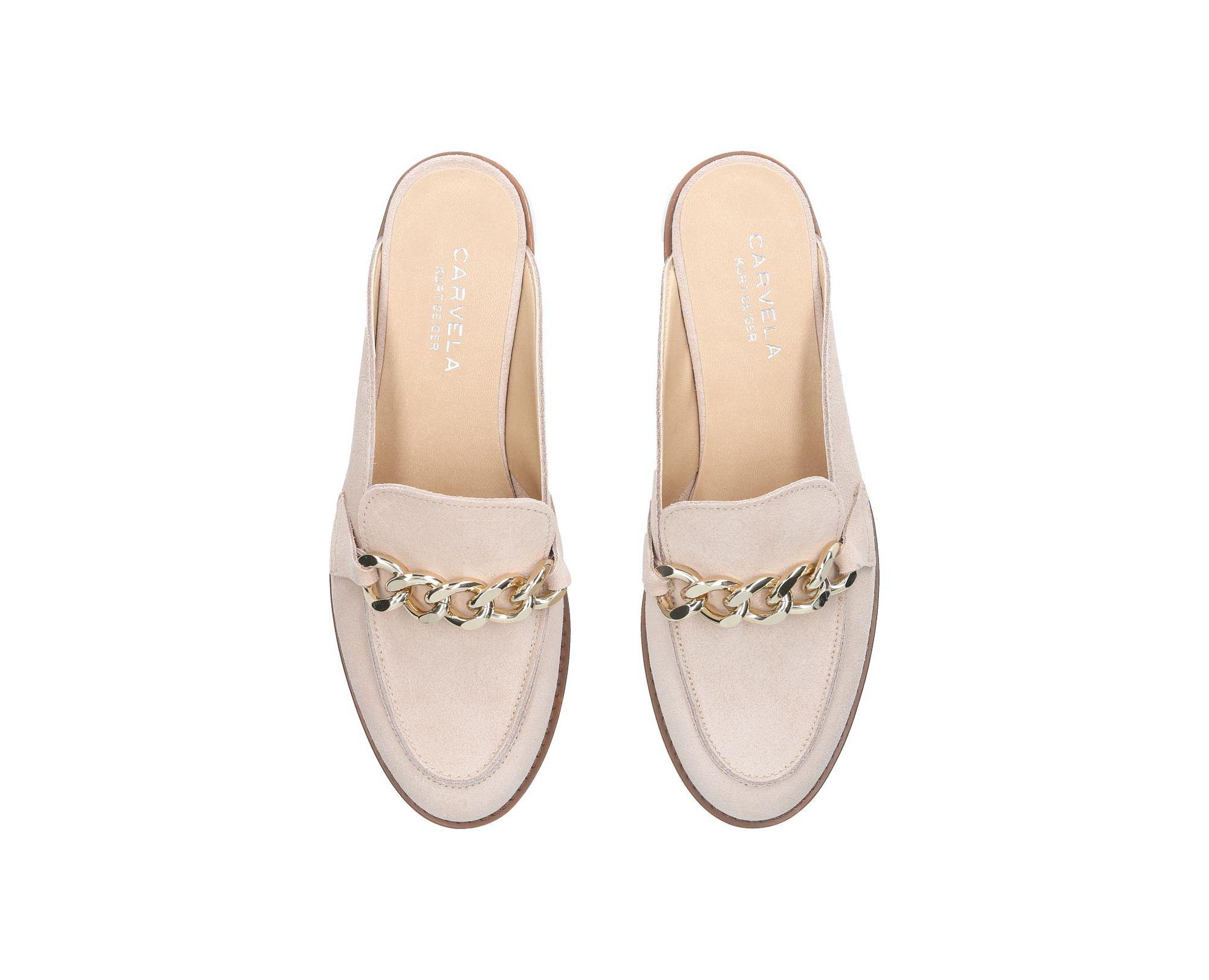 cream mule loafers