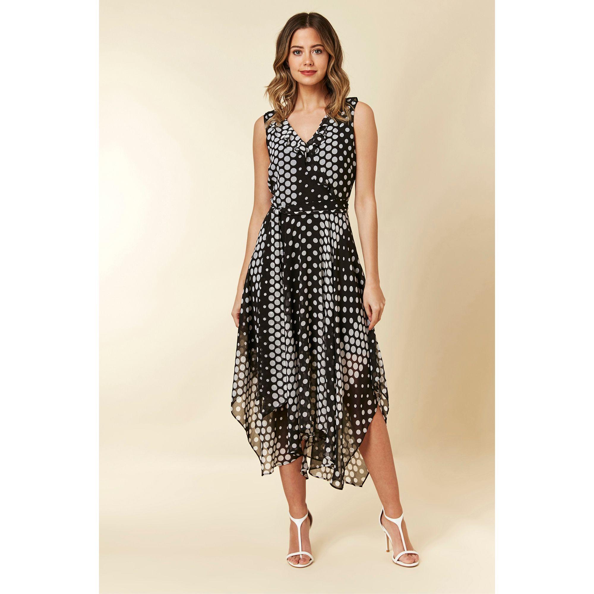 Wallis black ruffle dress Clearance