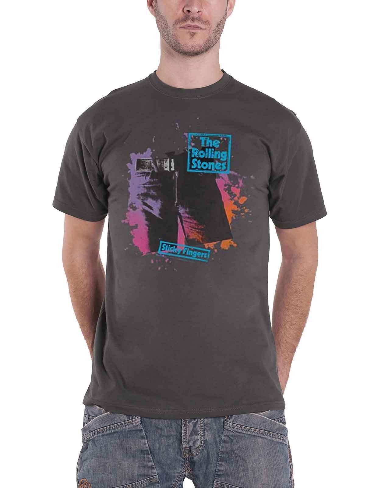 Distressed rolling stones t cheap shirt